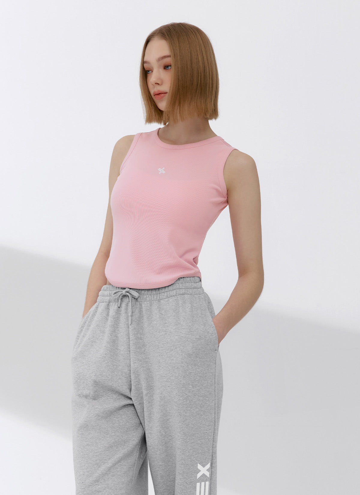 Women's Ribbed Tension Sleeveless Top - Stretchy Slim Fit Workout Shirt for Yoga, Gym & Running