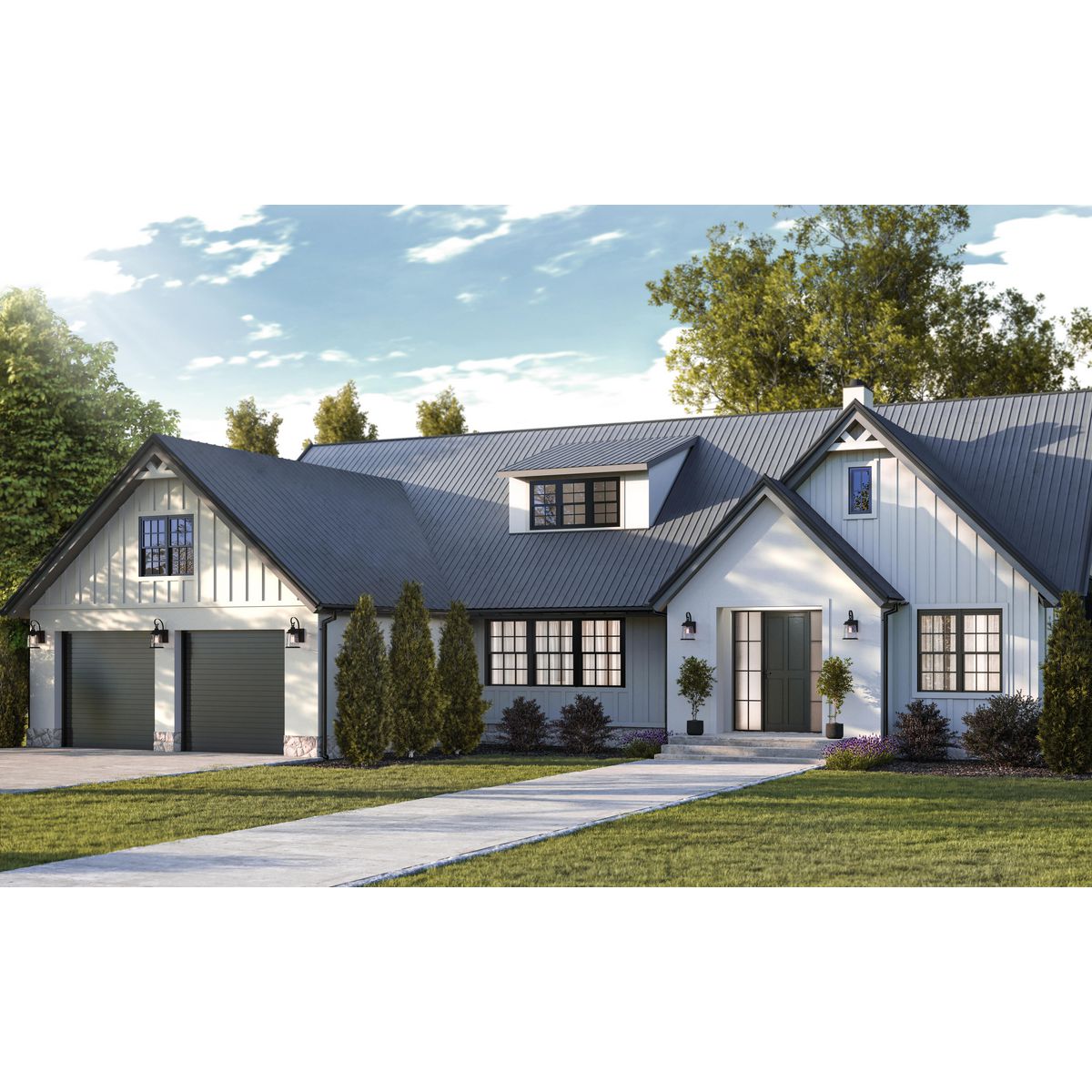 Conover Collection Medium Wall Lantern - Outdoor Lighting Fixture for Porch, Patio & Garden - Weather-Resistant & Energy Efficient