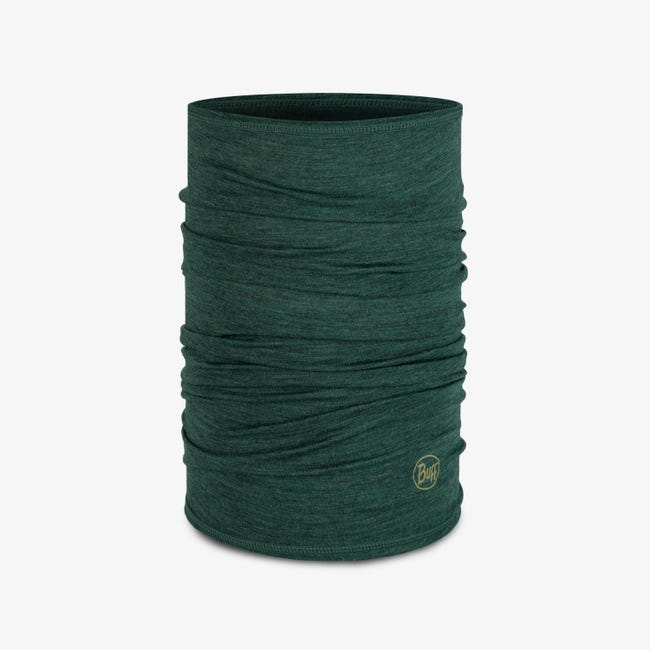 BUFF Merino Lightweight Solid Silversage Wool Neck Gaiter - Breathable & Odor-Resistant for Outdoor Activities, Hiking, Cycling & Winter Sports