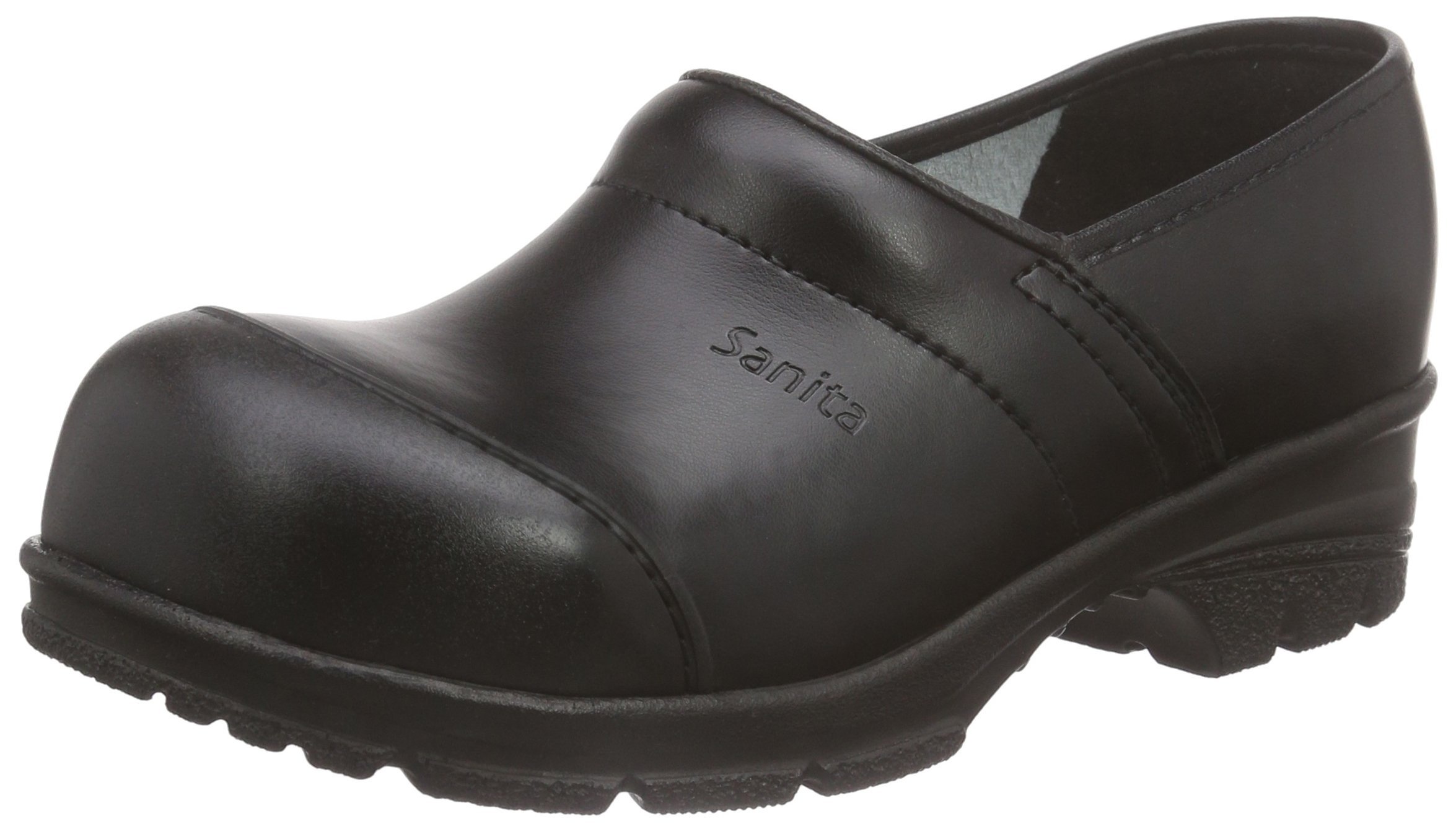 Sanita Women's Professional Clogs - Black (Size 8 US) | Slip-Resistant Kitchen Shoes for Nurses, Chefs & Healthcare Workers