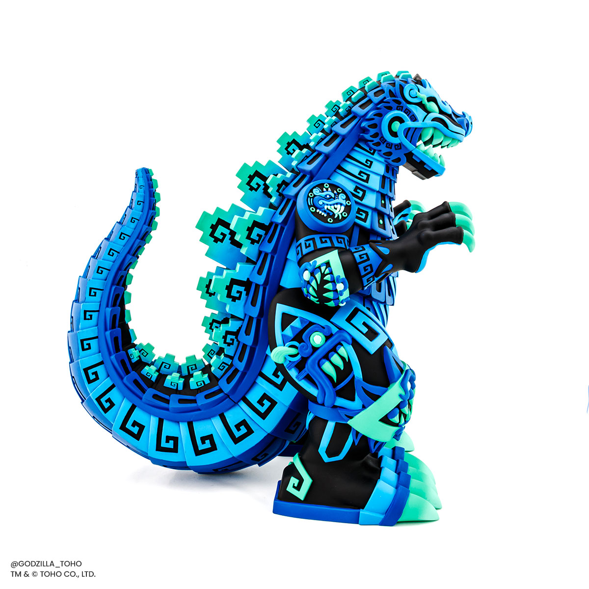 Urban Aztec Godzilla Vinyl Designer Figure - Heat Ray Variant Timed Edition | Collectible Monster Toy for Display & Gifts | Perfect for Anime Fans & Pop Culture Collectors