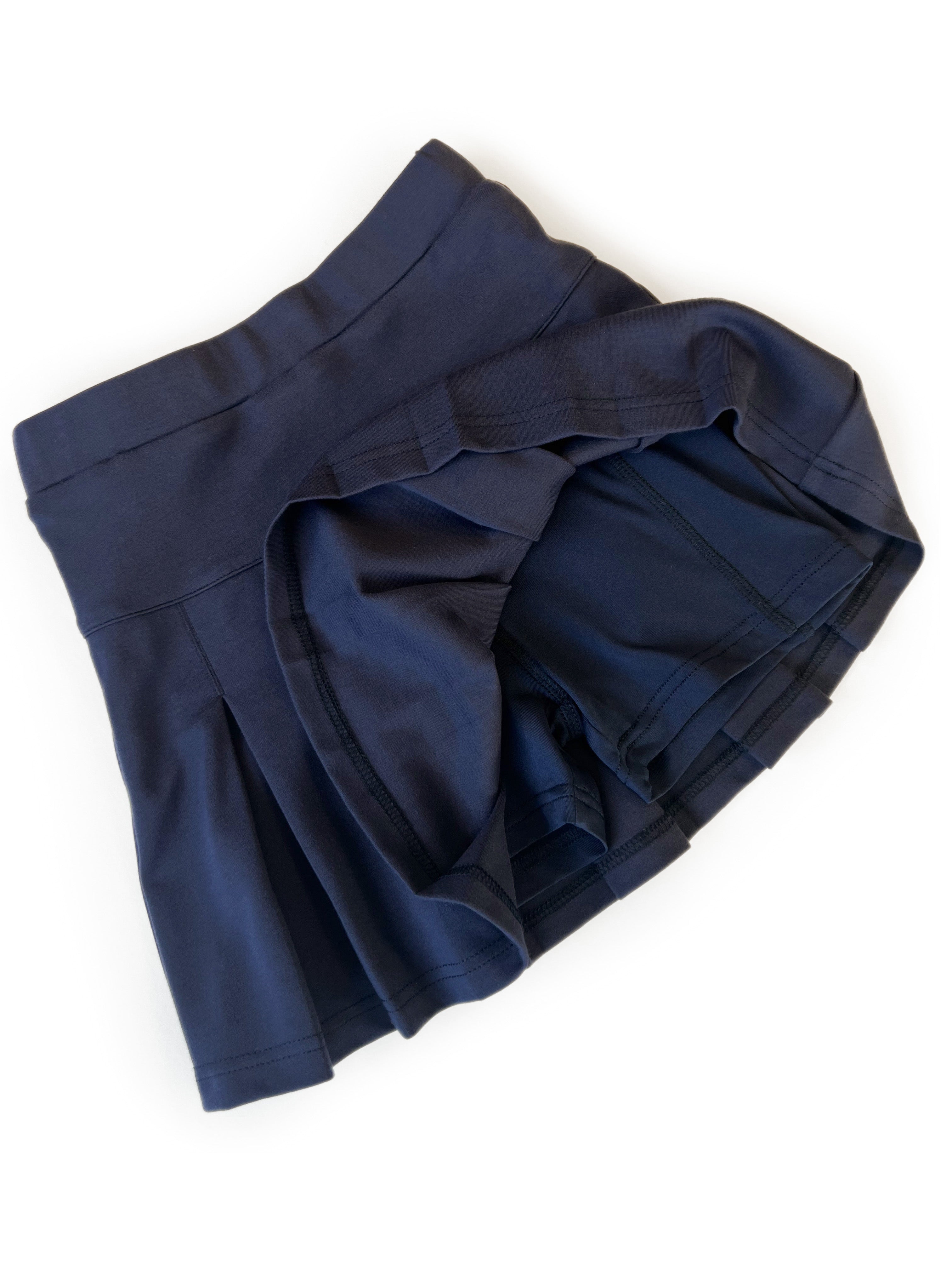 Women's Basic Skort in Navy Blue - Comfortable & Stylish for Running, Tennis & Casual Wear