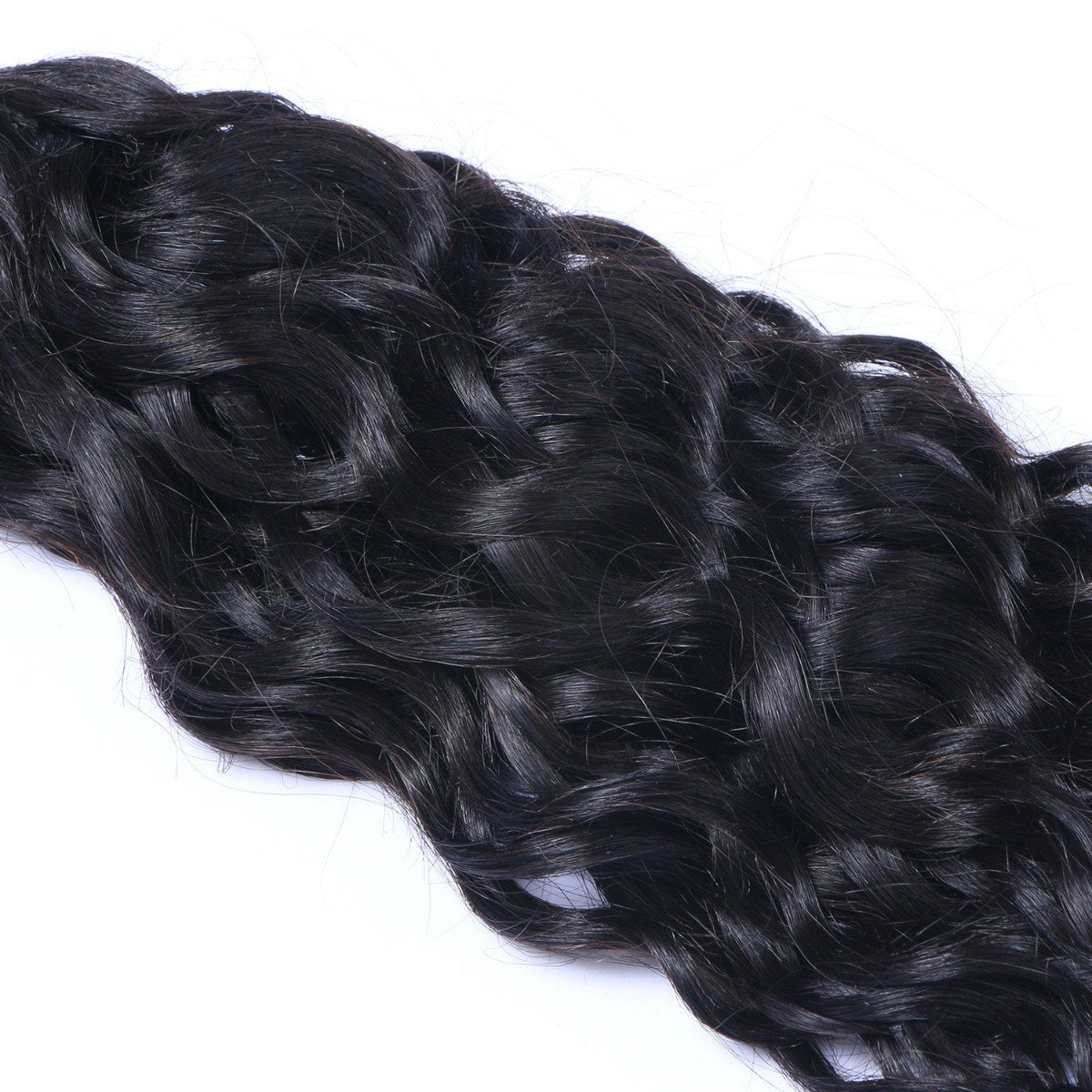 Natural Black Virgin Human Hair Frontal Bundles with Curly Texture - Perfect for Weaves, Wigs, and Protective Styling