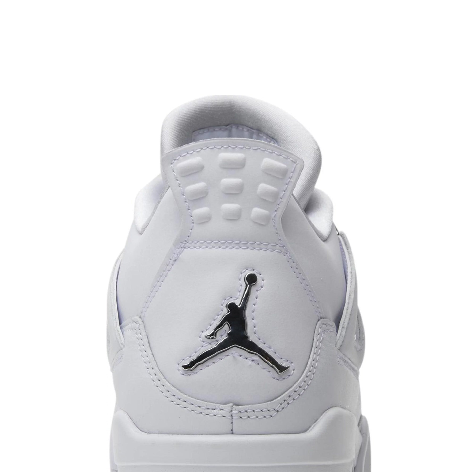 Air Jordan 4 Retro 'Pure Money' White Leather Sneakers (2017 Release) - Men's Basketball Shoes for Streetwear & Casual Outfits