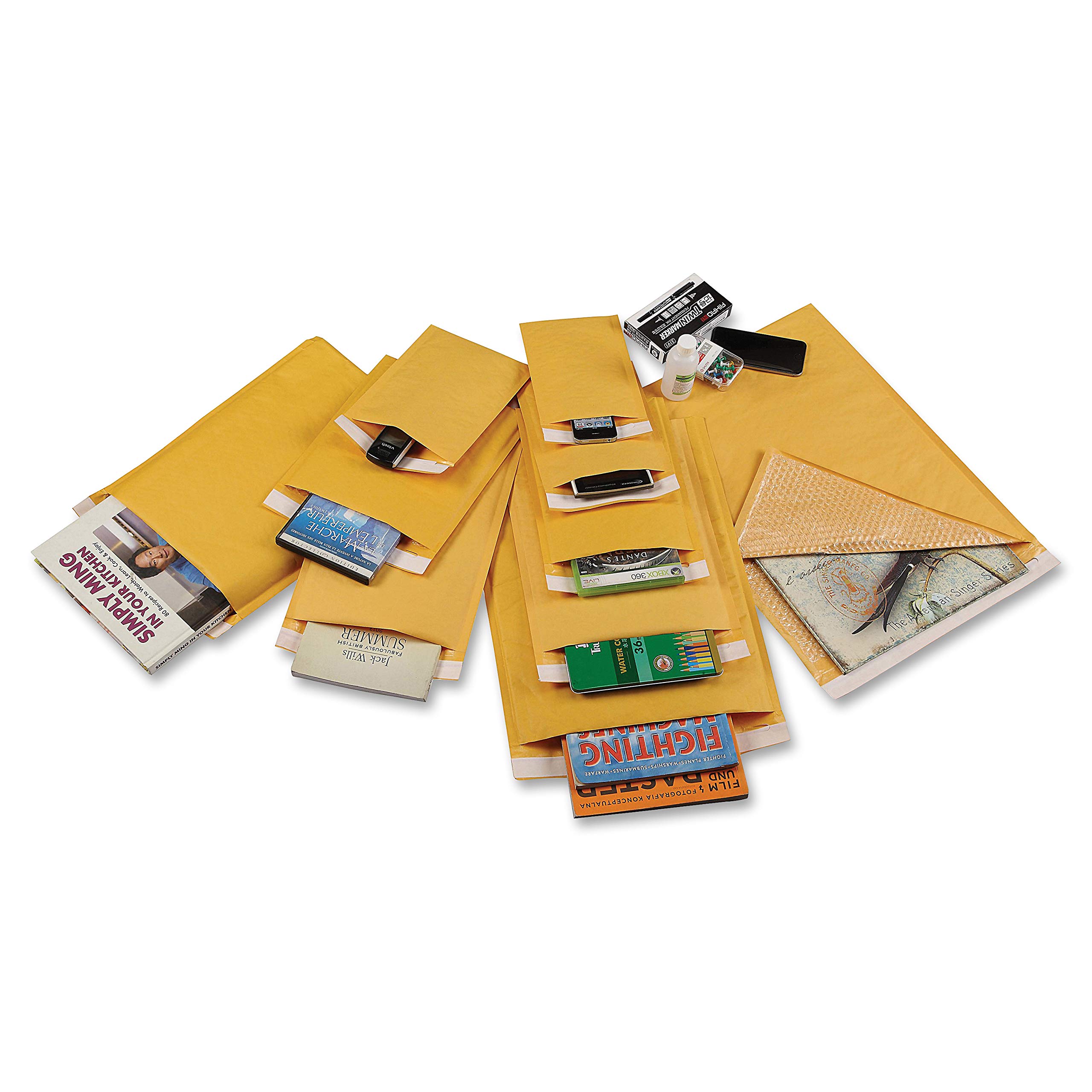 Sparco Size 6 Bubble Cushioned Mailers - 50 Pack (SPR74986) | Protective Shipping Envelopes for Ecommerce, Small Business & Online Sellers