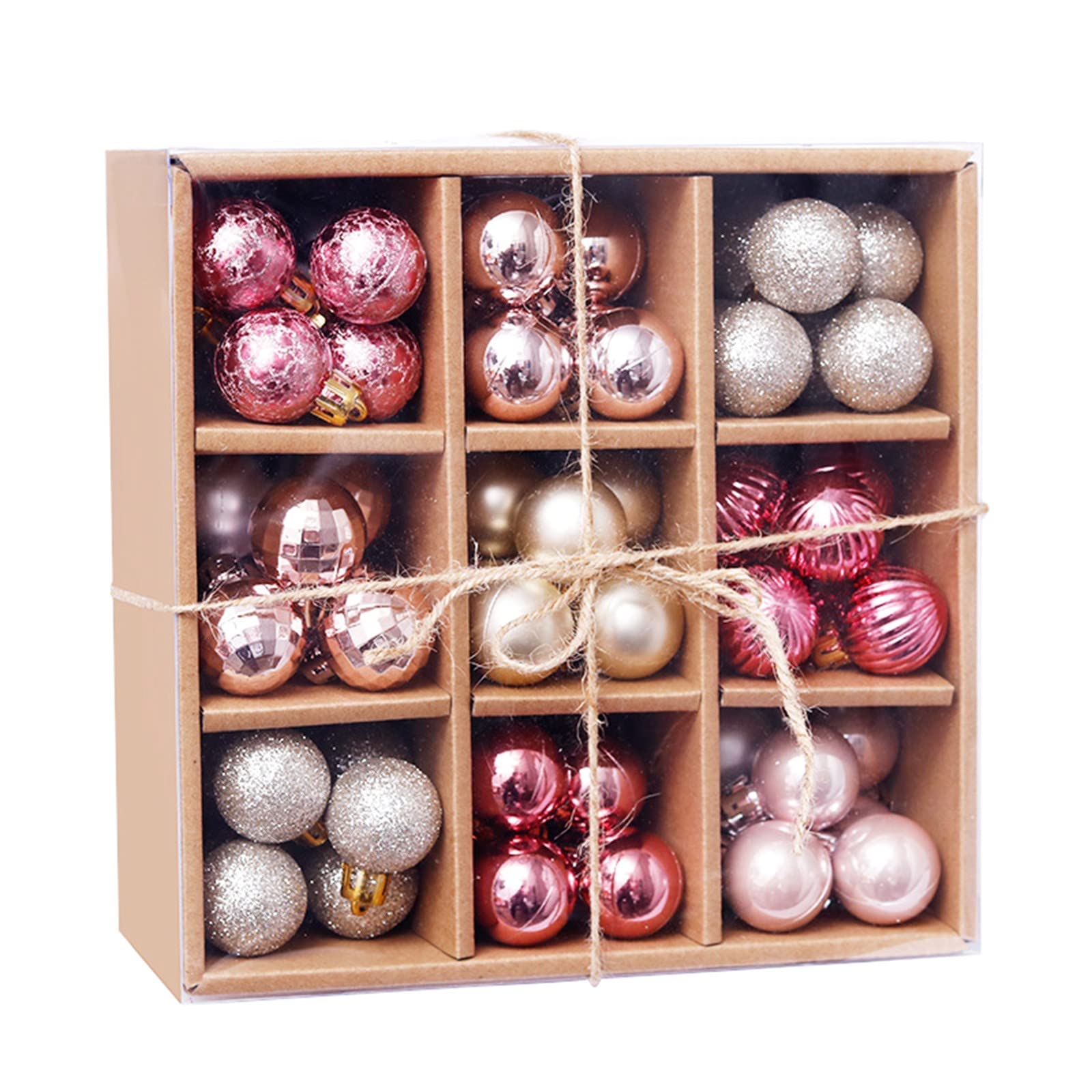 Syneyper 99Pcs Shatterproof Christmas Ball Ornaments - Durable Holiday Tree Decorations for Christmas, Wedding & Party (F, One Size) - Perfect for Indoor/Outdoor Tree Decor, Window Displays & Festive Home Decor