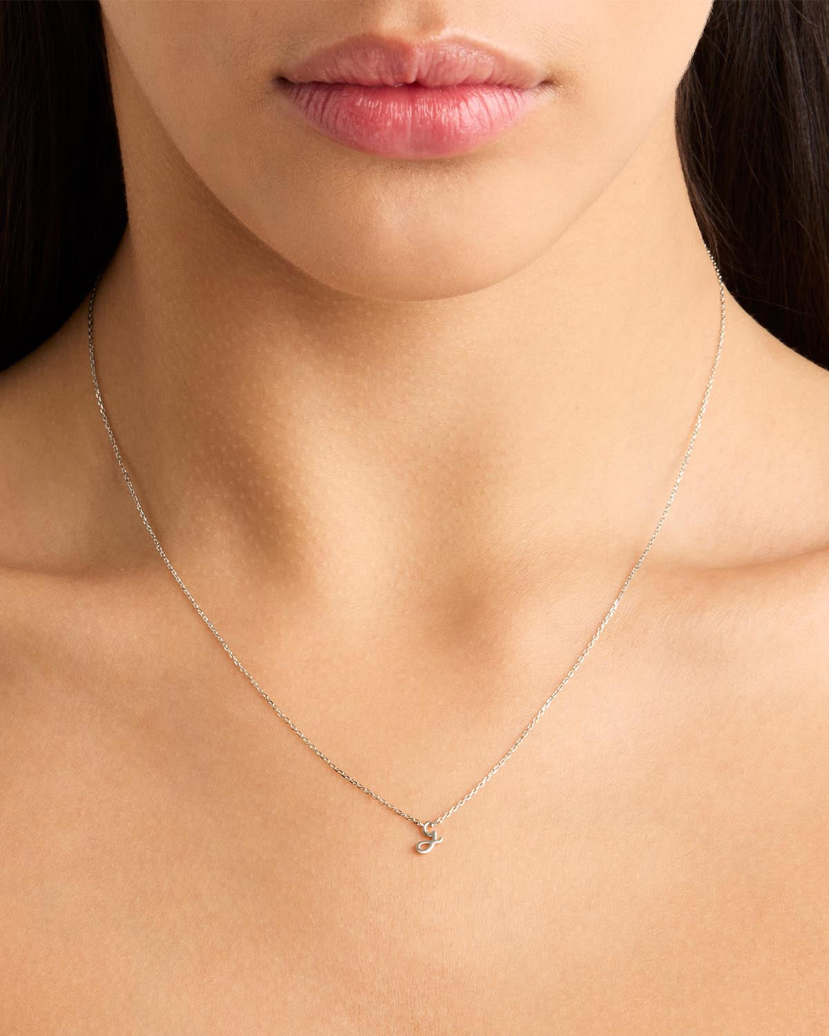 Sterling Silver Love Letter Necklace for Women - Personalized Engraved Pendant Jewelry Gift for Anniversary, Valentine's Day & Romantic Occasions