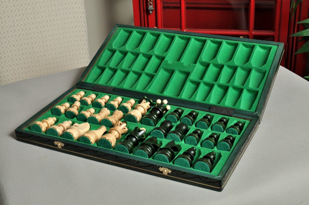 Premium Inverness Travel Chess Set & Board - Portable Folding Chess Game for Adults & Kids - Perfect for Camping, Travel, and Outdoor Activities