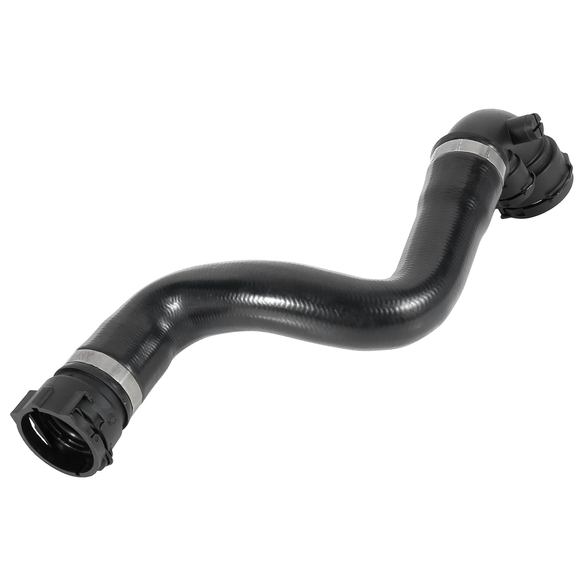 X AUTOHAUX Car Radiator Coolant Water Hose 11537500733 for BMW X5 2001-2006 - Expansion Tank Replacement Part for Engine Cooling System Maintenance