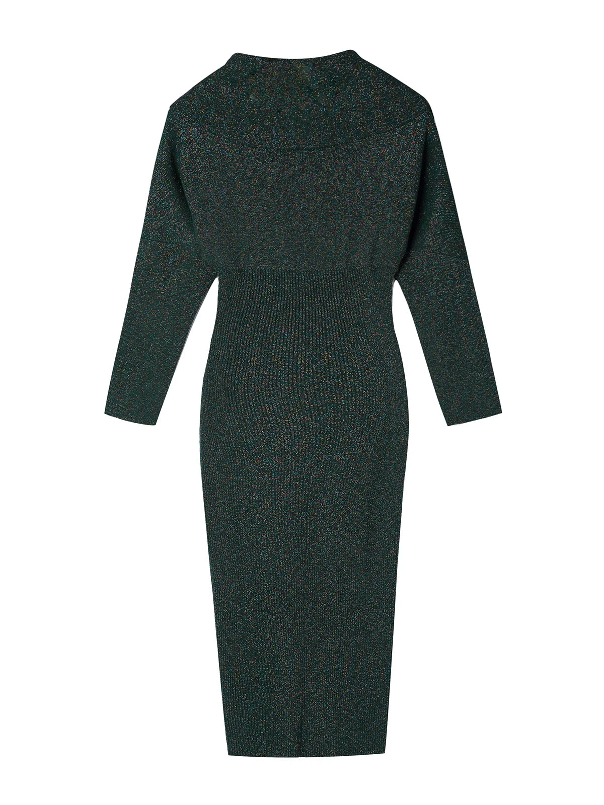 Elegant One Shoulder Lurex Dress for Women - Oversized Midi Party Dress Fall Winter Collection | Perfect for Holiday Parties, Cocktail Events & Special Occasions