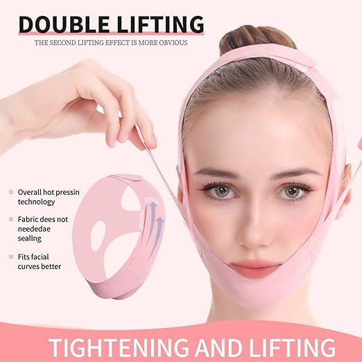 **Anti-Aging Silicone Face Mask for Women & Men – V-Lift Tightening Band for Cheek, Chin & Double Chin Reduction – Skin Firming & Slimming Facial Bandage (1 Count) – Perfect for Home Spa & Skincare Routine**