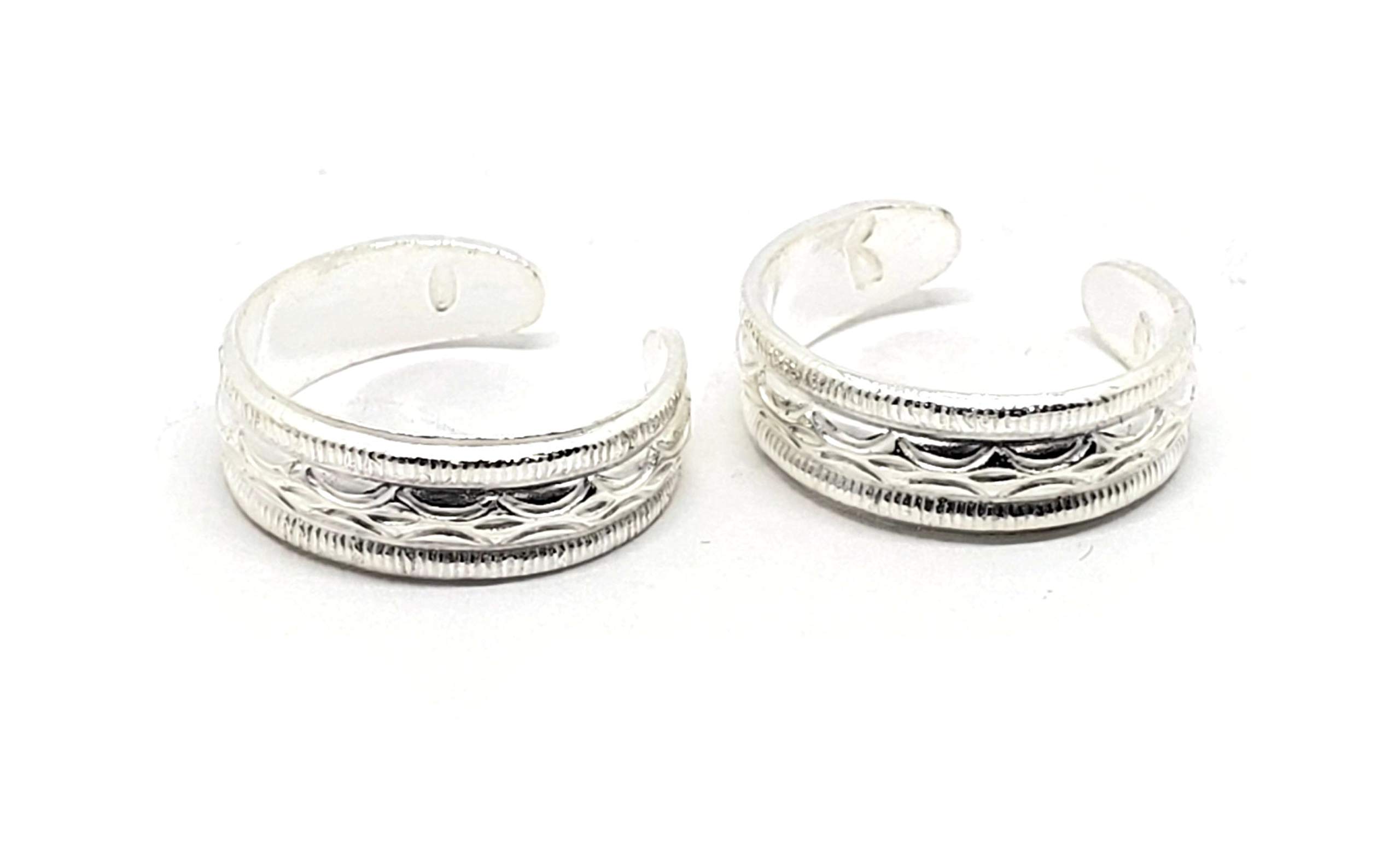 925 Sterling Silver Toe Rings for Women - Elegant Stackable Foot Jewelry Design #01 | Perfect for Beach, Summer & Boho Fashion Styles