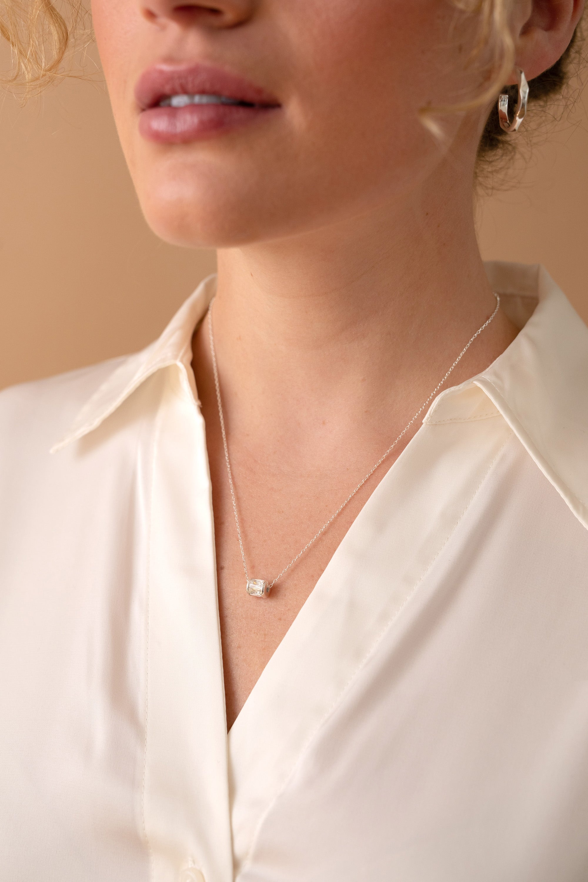 April Birthstone Sterling Silver Pendant Necklace - Elegant Jewelry Gift for Women, Perfect for Birthdays, Anniversaries & Special Occasions