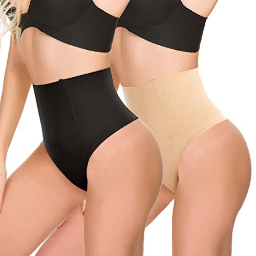 Black+beige-mid Waist