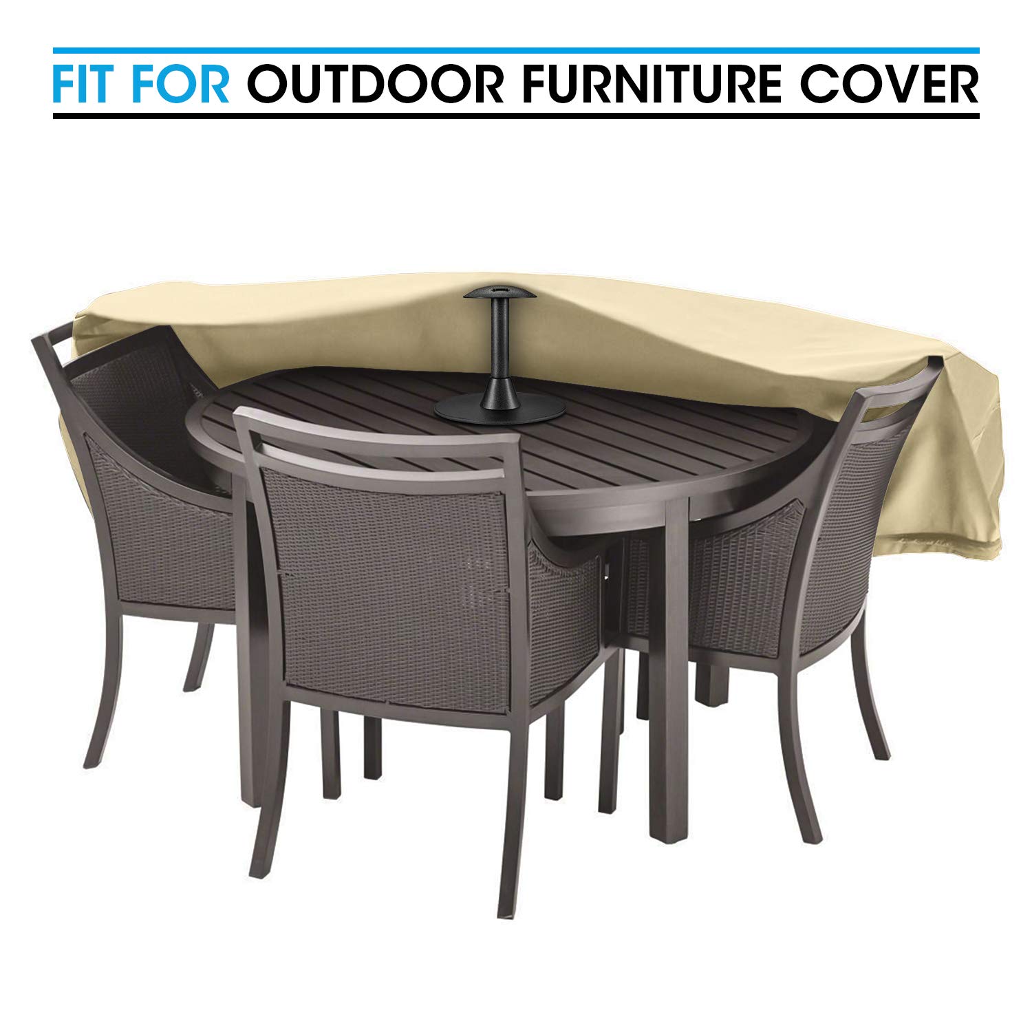 Unicook 8 Inch Outdoor Grill Cover Support Pole - Durable Rustproof Plastic Dome Prop for Flat Top Griddle & Patio Furniture Covers - Prevents Rain & Snow Accumulation - Perfect for Backyard BBQs, Camping & Outdoor Dining
