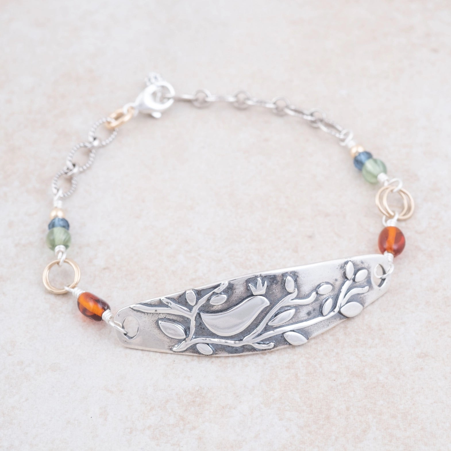 Sterling Silver Birds of the Air Link Bracelet with Matthew 6:26-27 Bible Verse - Elegant Christian Jewelry Gift for Women, Perfect for Church, Weddings & Daily Wear