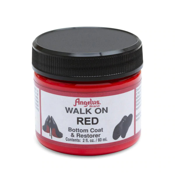 ANGELUS Walk On Red Leather Paint for Shoes & Accessories – Perfect for Custom Sneakers, Boots, and DIY Leather Projects