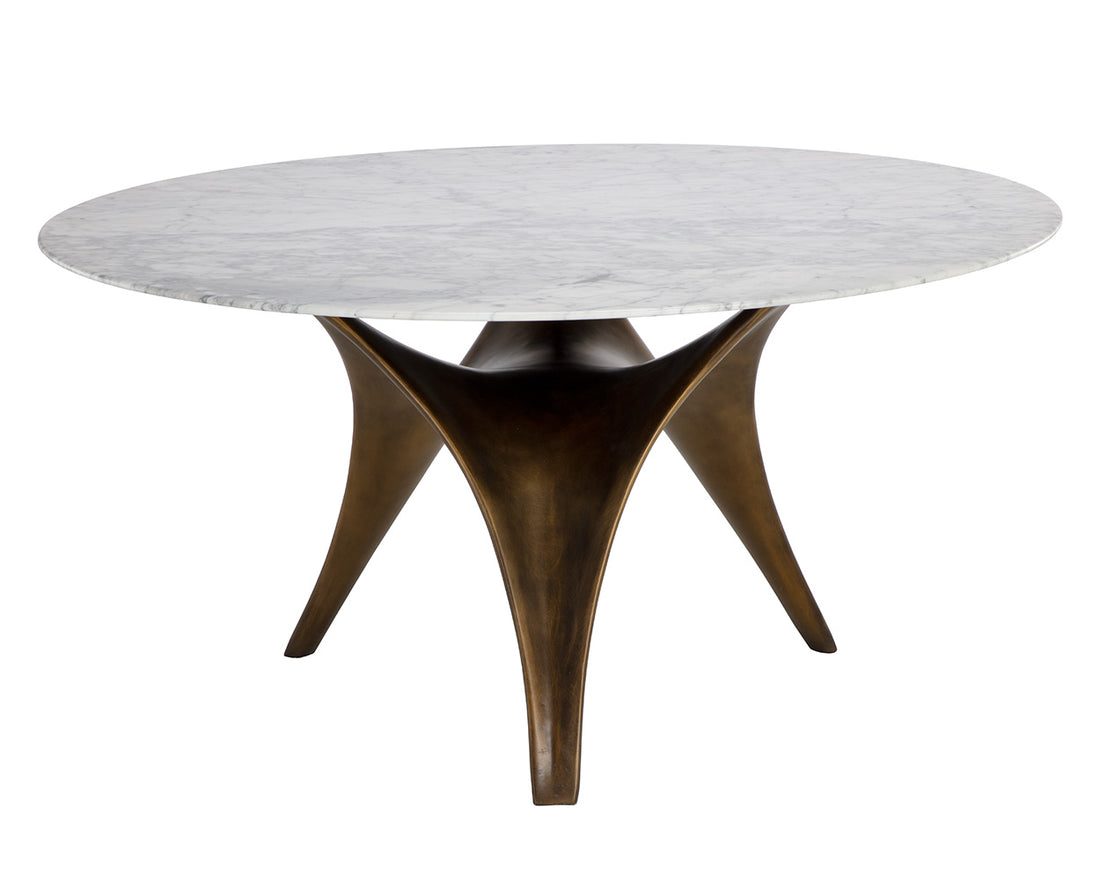 Modern 59-inch Bijon Dining Table - Solid Wood Kitchen Table for 6, Farmhouse Style Dining Room Furniture - Perfect for Family Meals, Dinner Parties & Small Spaces