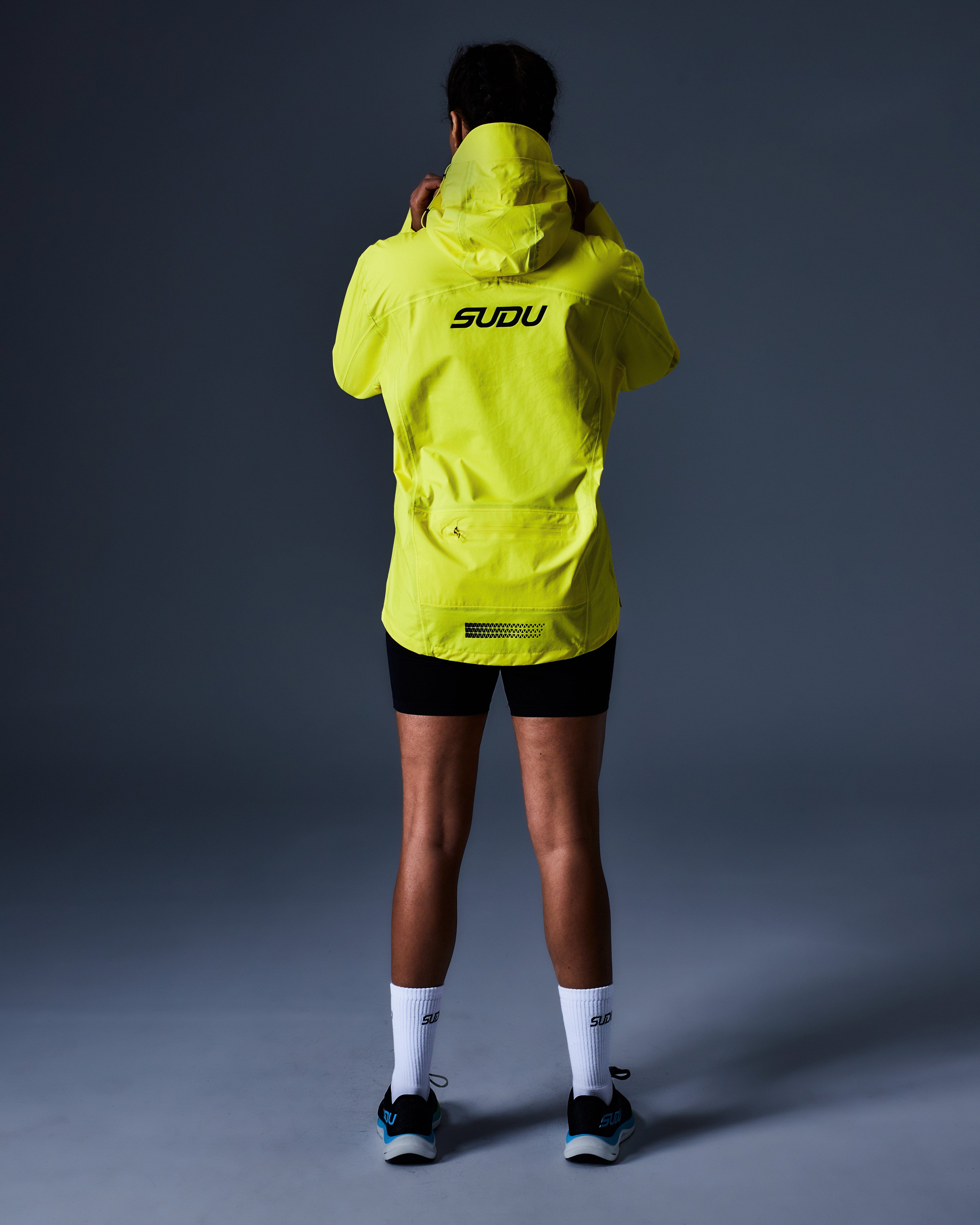 SWP 01 Waterproof Rain Jacket for Men & Women - Lightweight Windproof Outdoor Jacket with Hood (Yellow) - Perfect for Hiking, Camping & Daily Commute