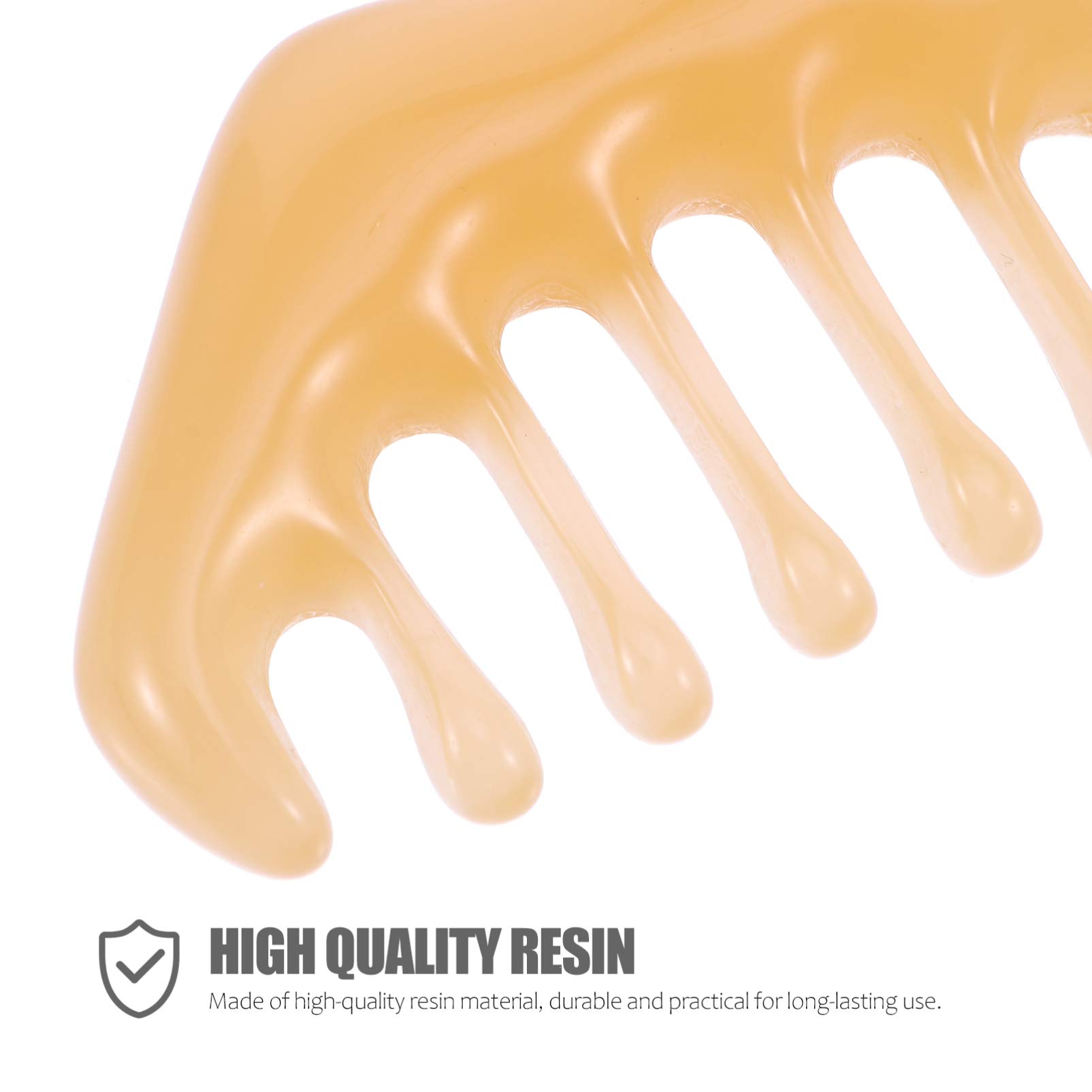 Healifty 3-Piece Resin Massage Comb Set - Gua Sha Scalp Massager, Handheld Head Scraping Tool for Relaxation & Hair Care (Green, Yellow, Apricot) - Perfect for Stress Relief, Scalp Stimulation & At-Home Spa Treatments