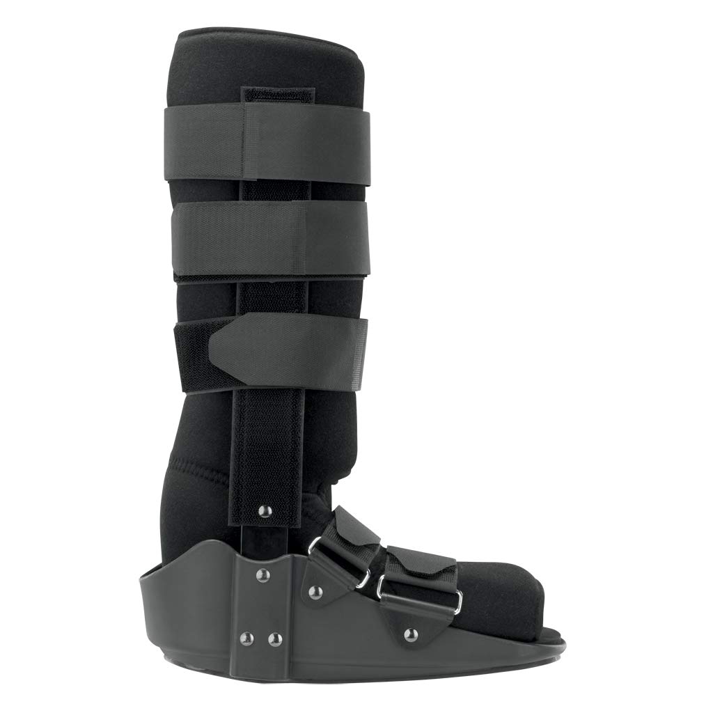 Breg Fixed Ankle Walker Boot - Tall Walking Brace for Foot & Ankle Injuries (Large Size) - Ideal for Post-Surgery Recovery, Sprains & Fractures