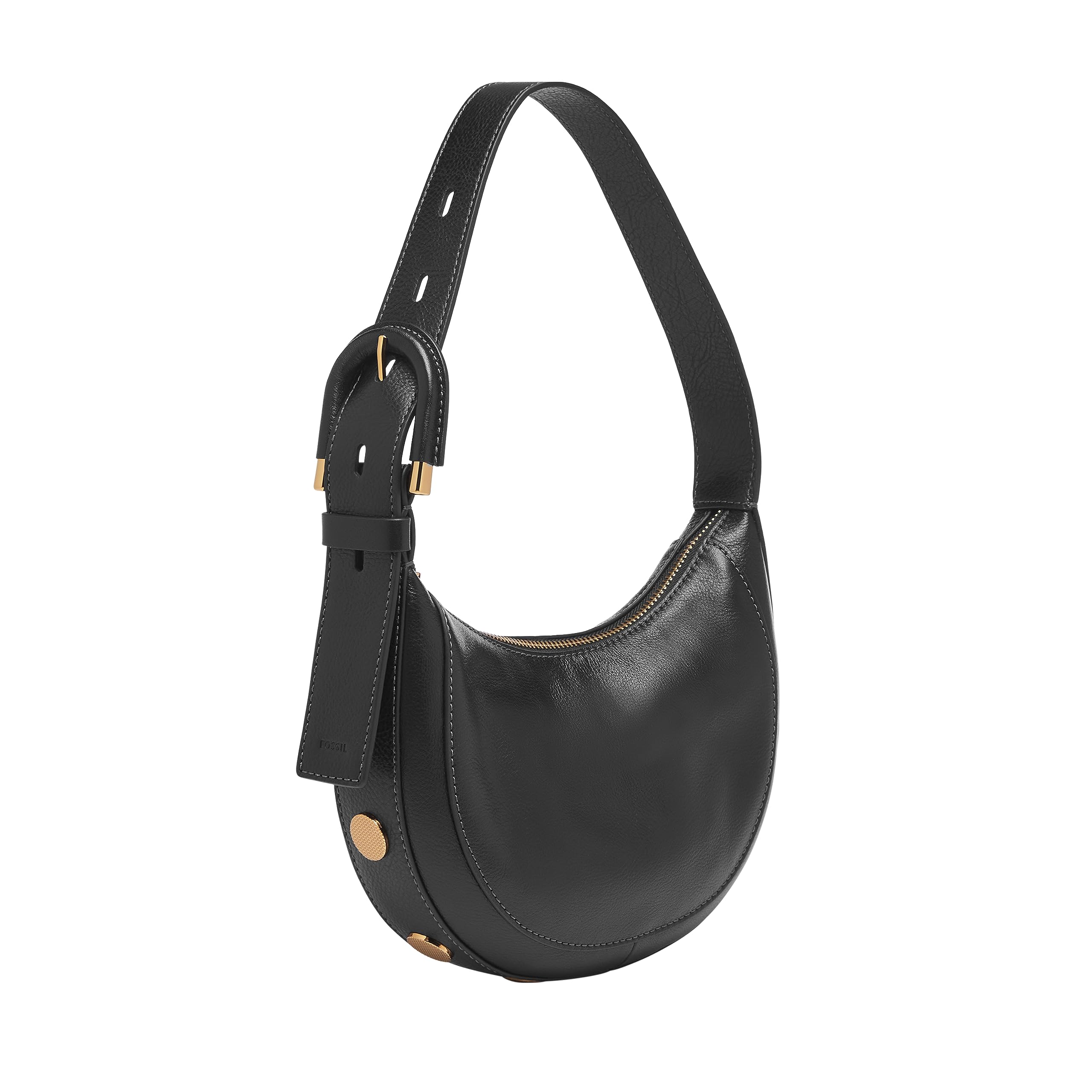 Fossil Harwell Crescent Crossbody Bag for Women - Stylish Leather Shoulder Purse with Adjustable Strap, Perfect for Work, Travel & Everyday Use