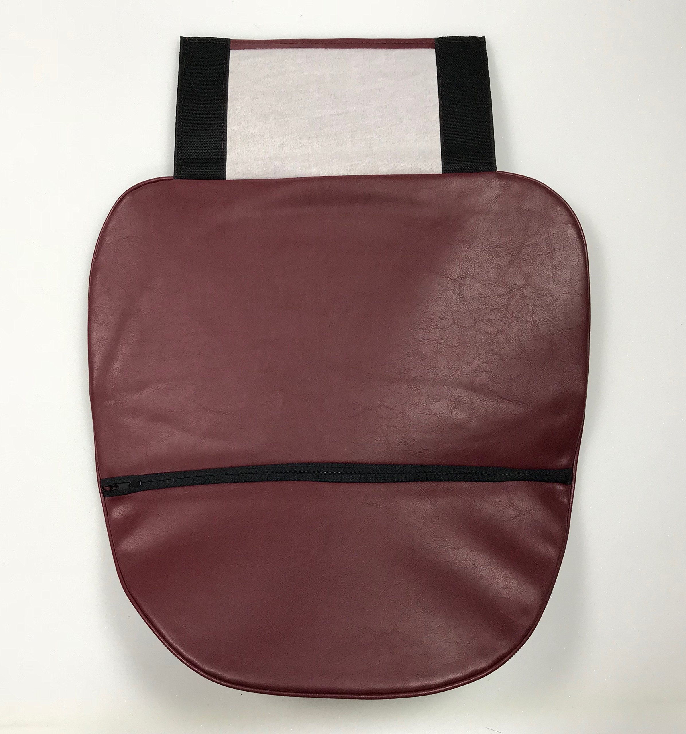 **ZKZ Salon Pedicure Chair Massage Cushion with Air Seat Cover - Burgundy Spa Comfort for Nail Salons & Home Relaxation**