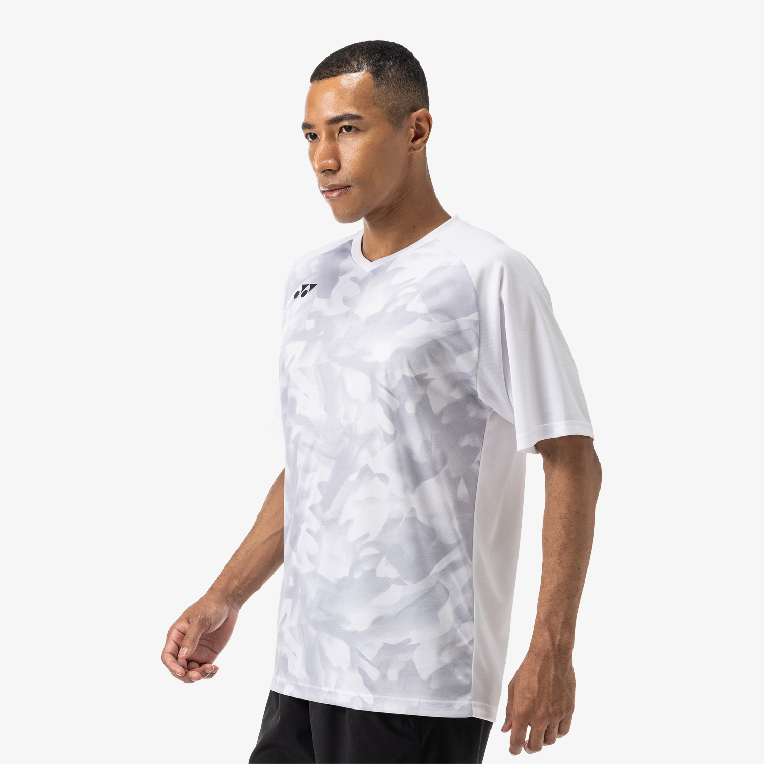 Yonex YM0033 Men's Crew Neck T-Shirt - White | Breathable & Comfortable for Tennis, Running & Casual Wear