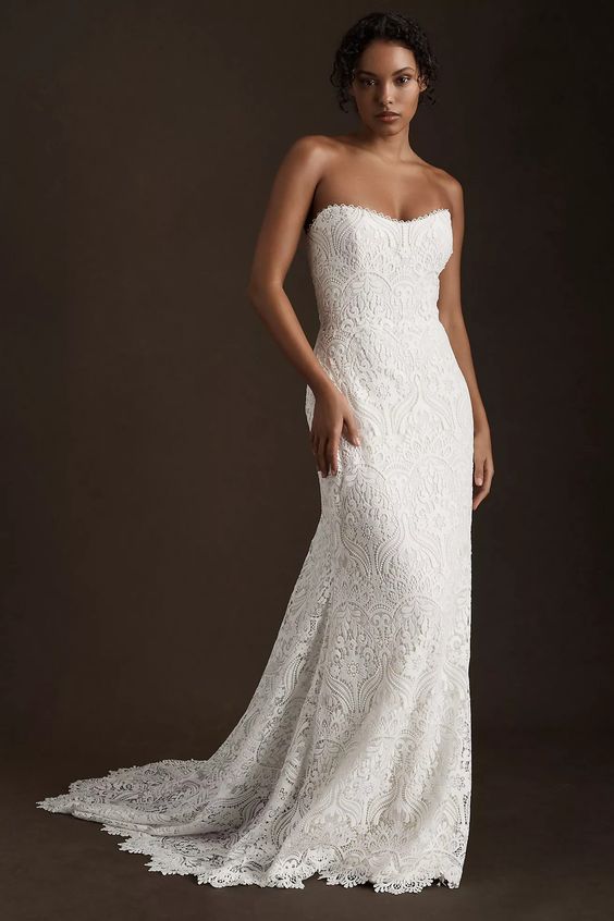 Willowby Yesenia Wedding Gown - Elegant Lace Bridal Dress for Bride, Perfect for Beach, Garden & Outdoor Ceremonies
