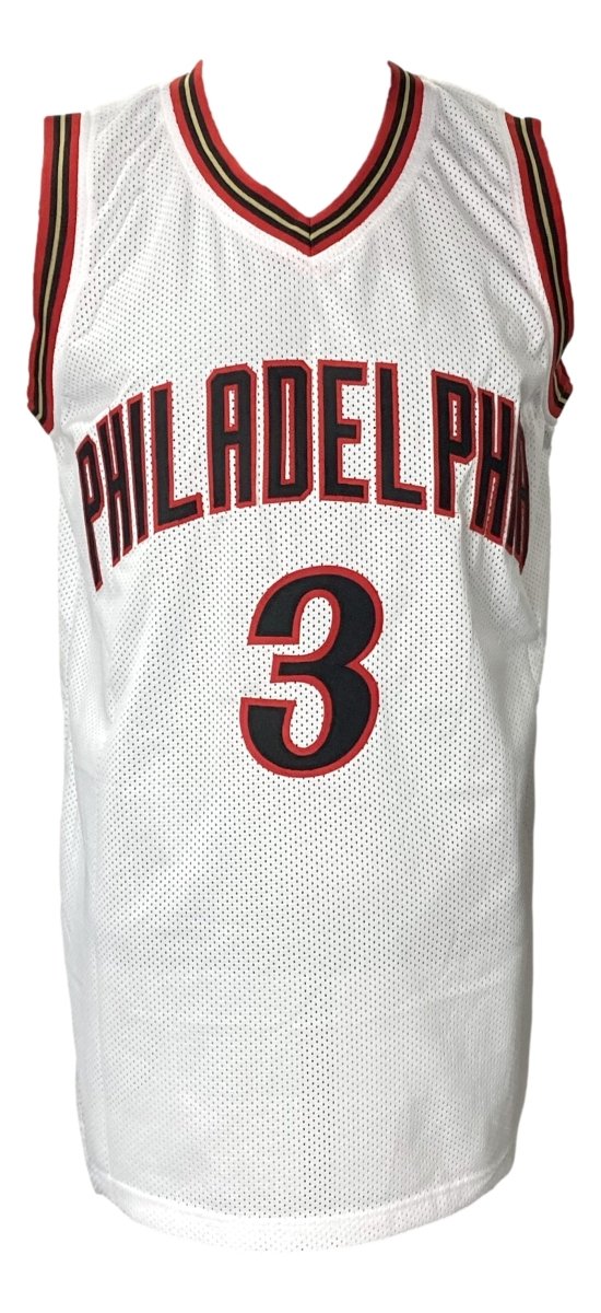 Authentic Allen Iverson Signed White NBA Basketball Jersey - JSA Certified - Perfect for Collectors, Fans & Sports Memorabilia Displays