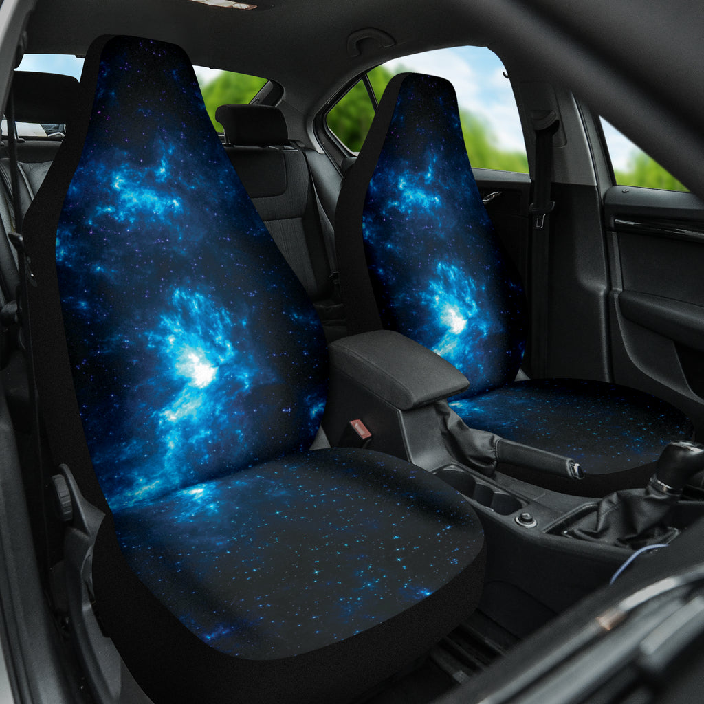 Premium Blue Dark Galaxy Car Seat Covers - Universal Fit for Cars, Trucks & SUVs - Comfortable & Stylish Auto Interior Accessories - Perfect for Road Trips, Daily Commutes & Vehicle Protection
