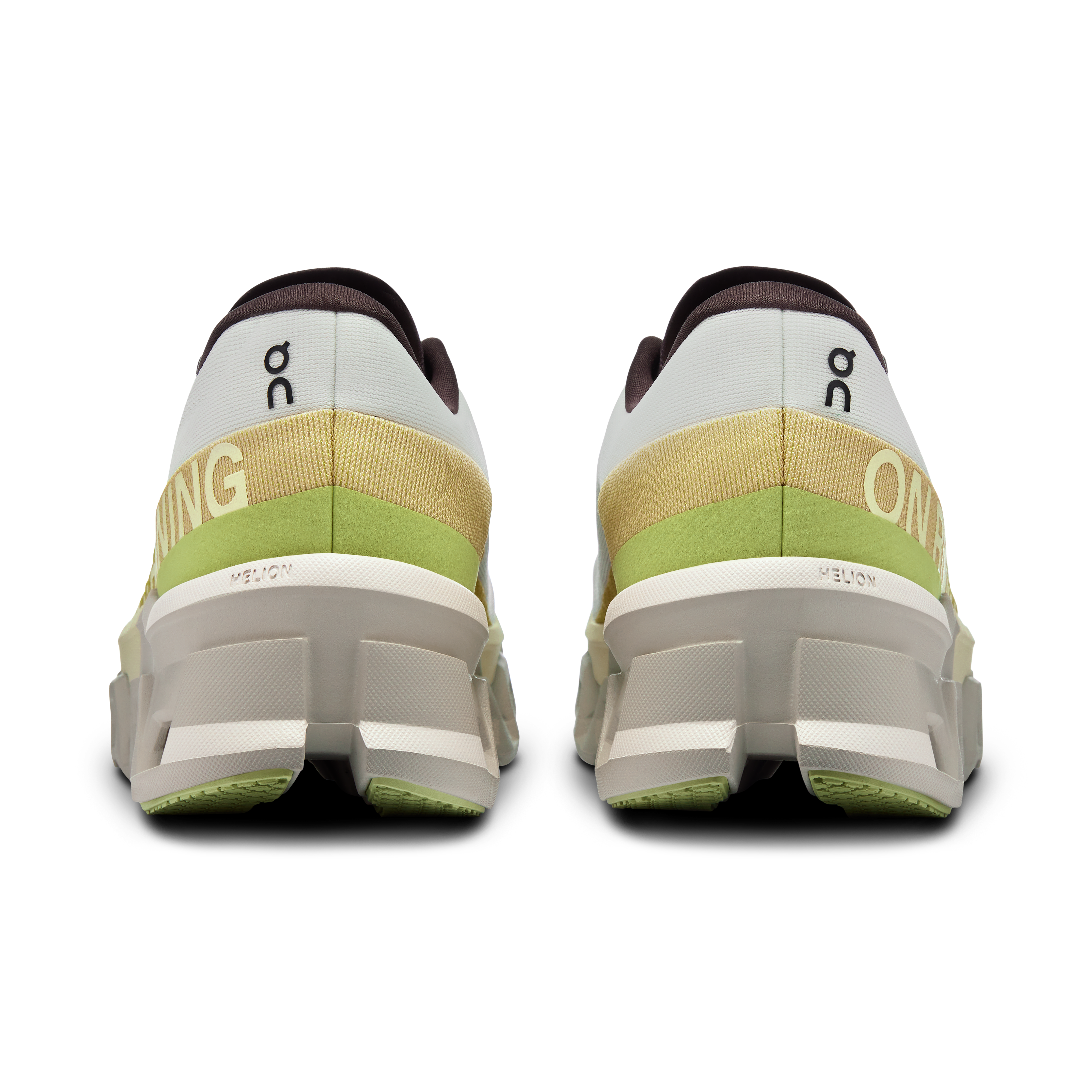 On Running Men's Cloudmonster 2 Running Shoes - Undyed/Zest Color - Lightweight Cushioned Sneakers for Road Running & Gym Workouts