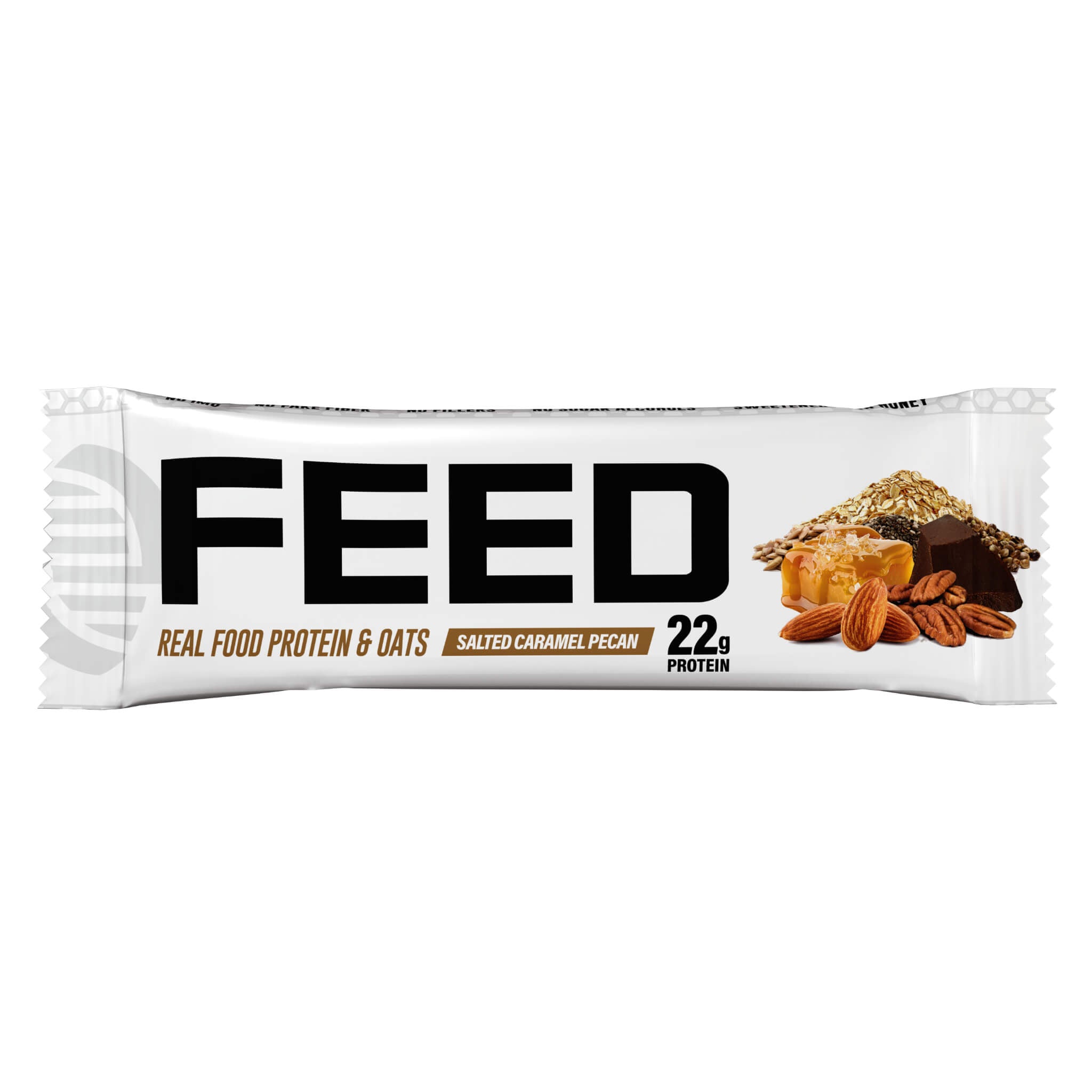 FEEDme Real Food Protein Bar - 22g High Protein, Gluten Free, Vegan Snack for Energy & Muscle Recovery - Perfect for Gym, Hiking & On-the-Go Nutrition