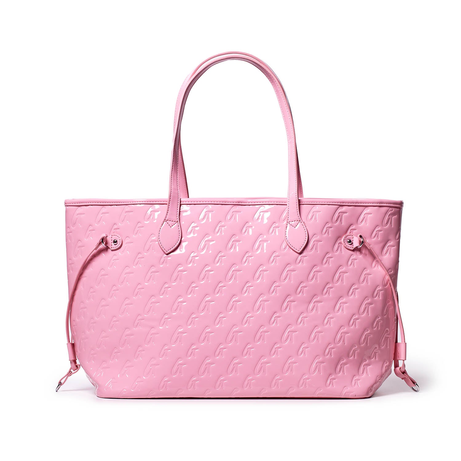 Monogram Glam Tote Bag in Mirror Pink - Stylish & Trendy Women's Handbag for Work, Travel & Everyday Use