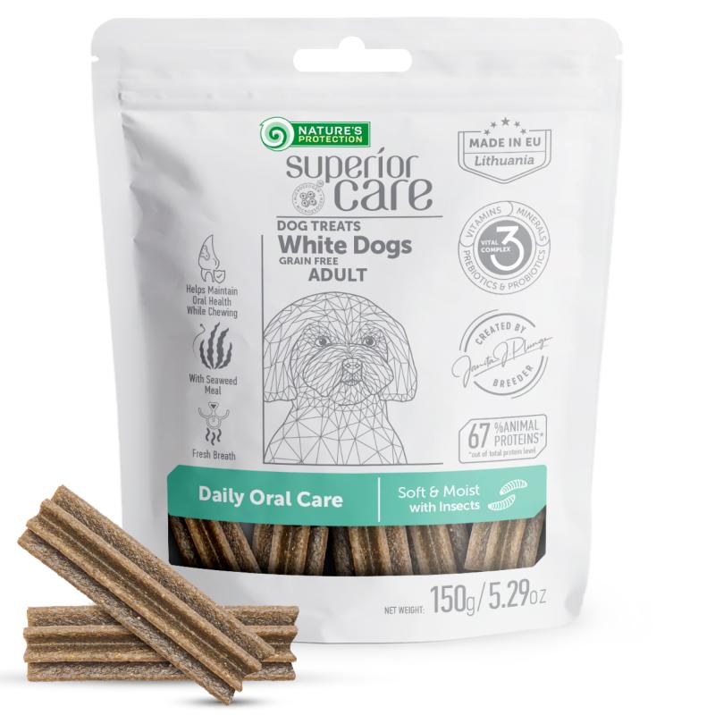 Natural Protein Dog Treats for Adult Dogs - Dental Chews with Insects for Oral Care - Perfect for Training, Rewards & Teeth Cleaning