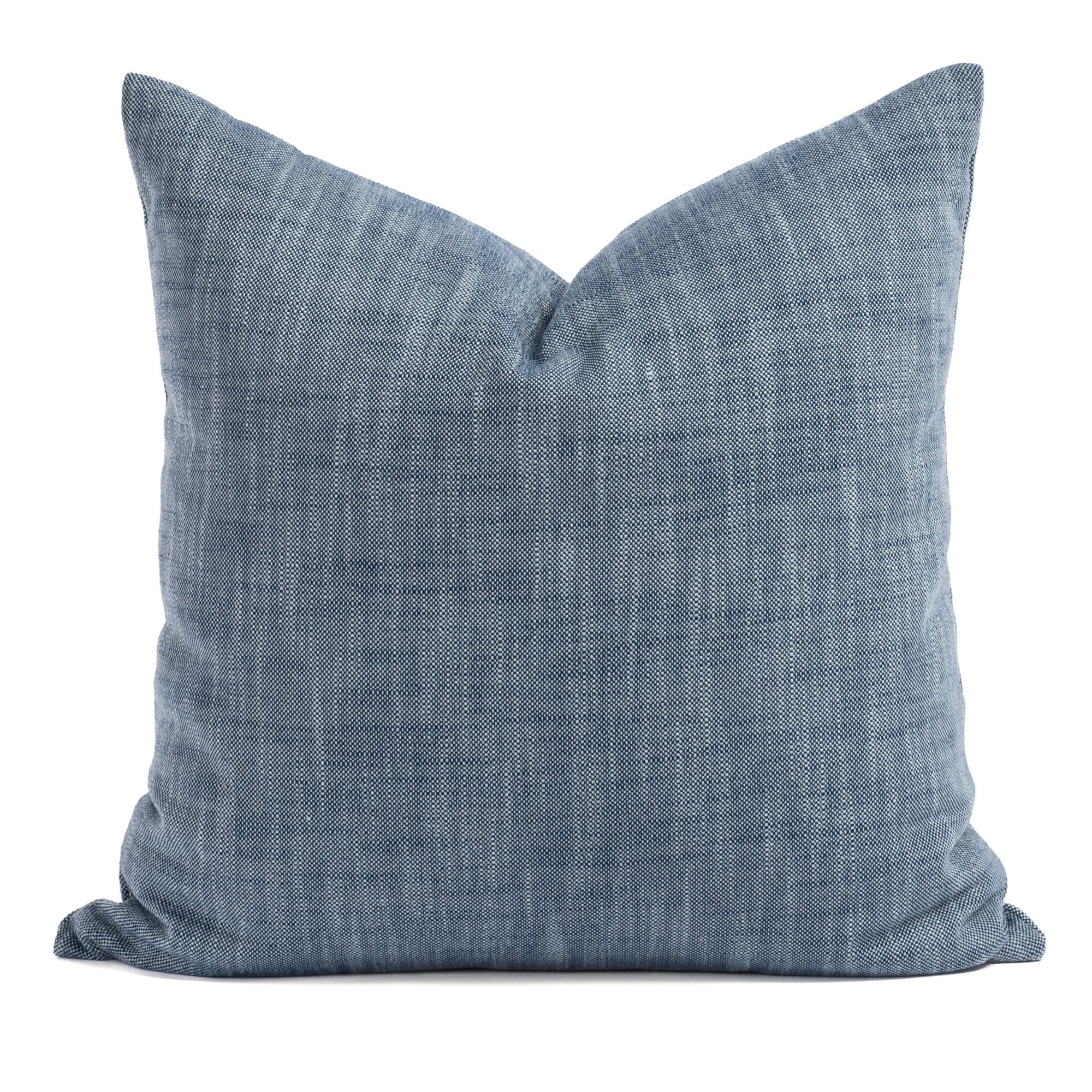 Premium 22x22 Inch Outdoor Pillow Cover - Indigo Blue Waterproof Decorative Throw Pillow for Patio, Garden, Poolside & Porch Furniture - All-Weather Cushion for Lounge Chairs, Sofas and Daybeds