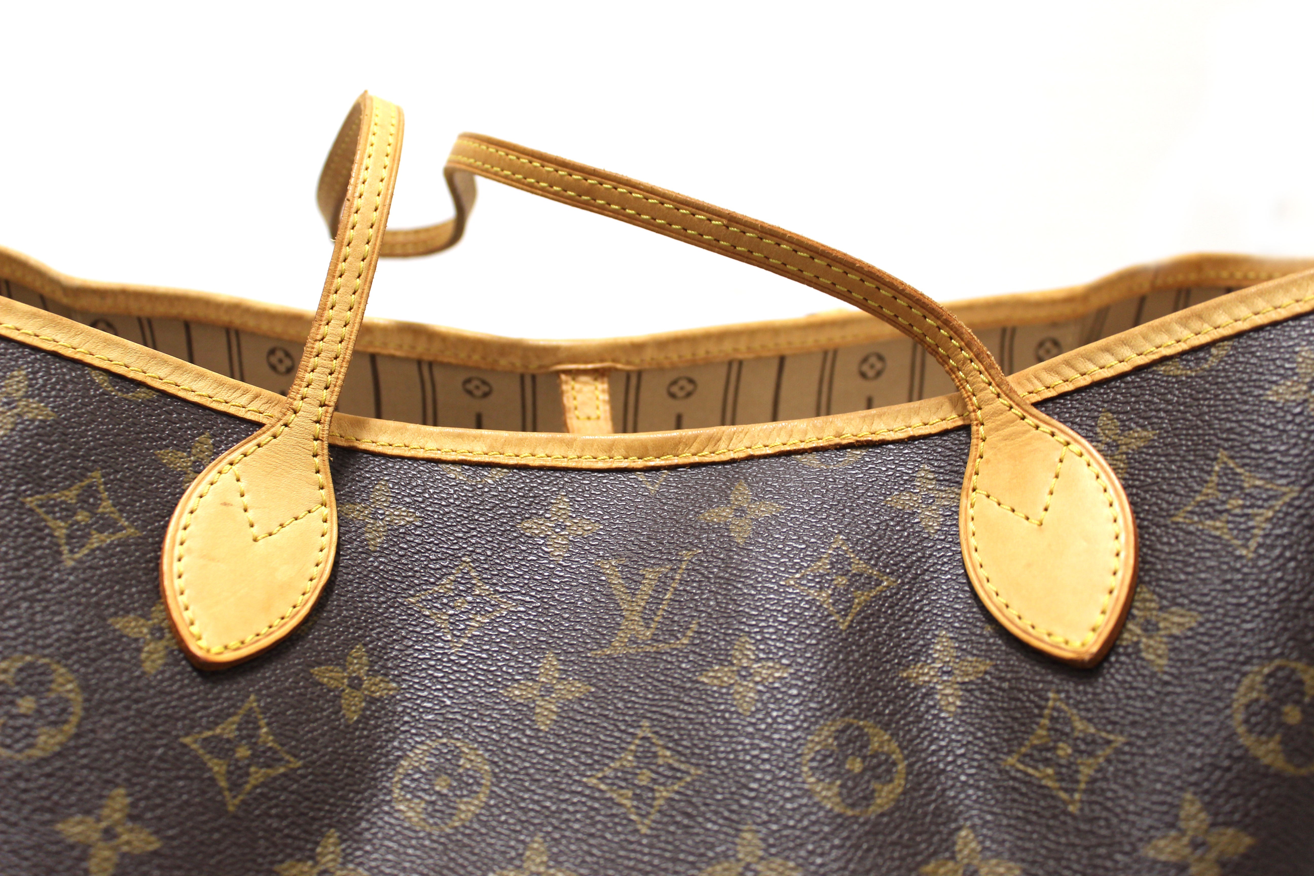 Authentic Louis Vuitton Neverfull GM Tote Bag - Large Monogram Canvas Shoulder Bag for Women, Perfect for Work, Travel & Everyday Use