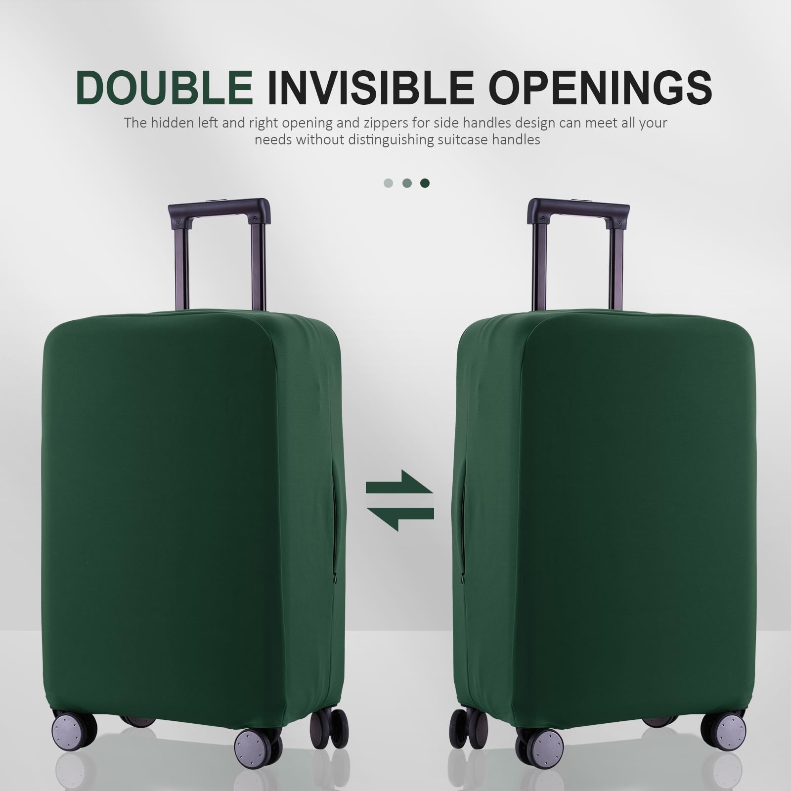 **Scratch-Resistant Travel Luggage Cover - Fits 19-31 Inch Suitcases (Avocado Green, S for 19-21 Inch) - Suitcase Protector for Airplane, Train & Vacation Travel**