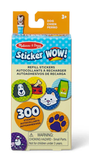 Premium M&D Sticker Wow! Refill Stickers - Adorable Dog Designs for Scrapbooking, DIY Crafts & Kids Activities
