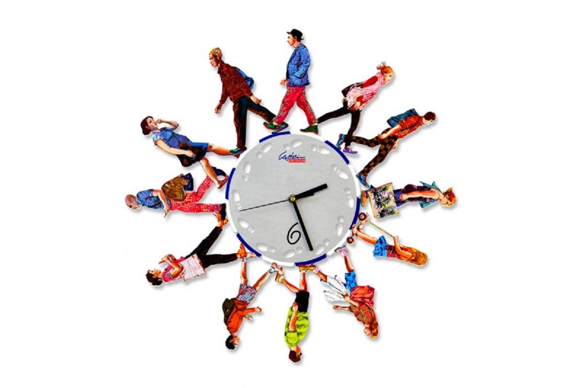 David Gerstein Decorative Wall Clocks - Laser Sublimation Printing, Modern Home & Office Decor, Unique Gift Idea for Housewarming & Holidays