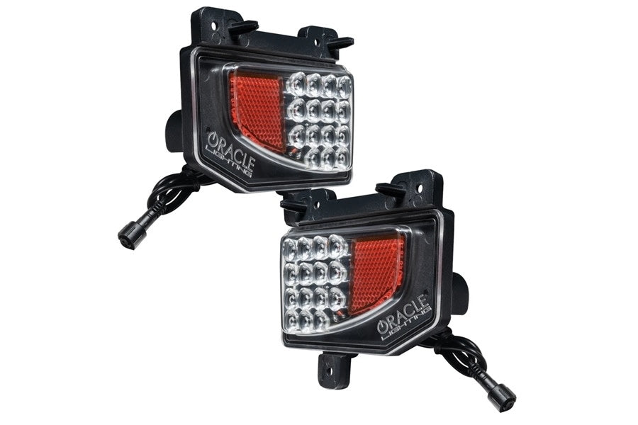 Jeep Gladiator JT Oracle Rear Bumper LED Reverse Lights with Wiring Harness - Off-Road Backup Lighting for Night Driving & Trail Adventures