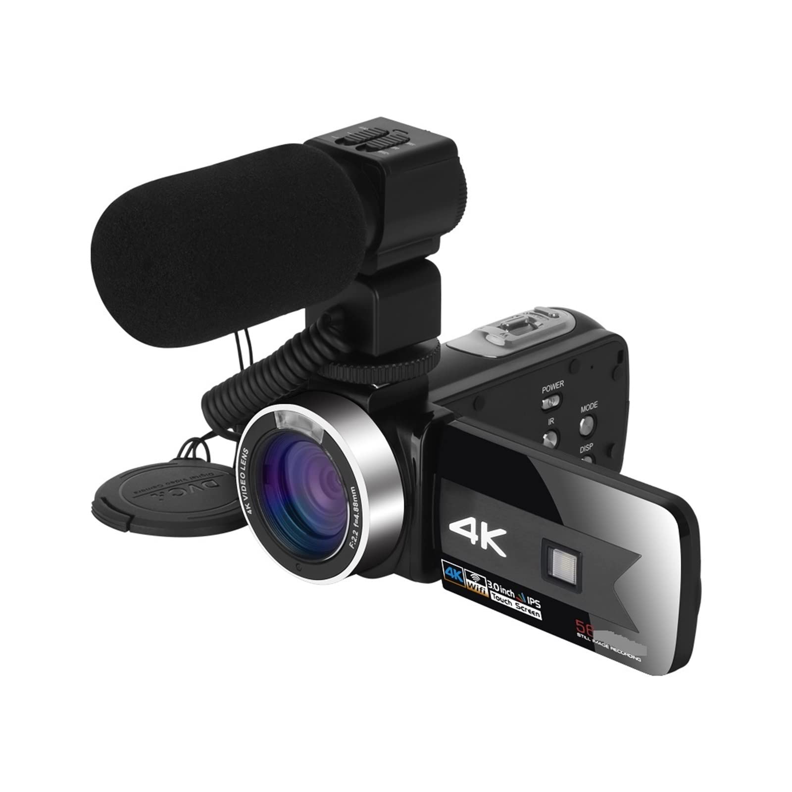 **AUBEST 4K Night Vision Camcorder with 128GB SD Card - Portable Digital Video Camera for Outdoor Vlogging, IR Recording & Photography (2nd Gen) - Perfect for Travel, YouTube & Home Security**