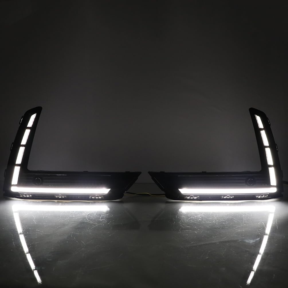 2023-2025 Honda CR-V LED Fog Lights with DRL & Amber Turn Signal - High Brightness Daytime Running Lights - Direct Replacement for CRV Models - Perfect for Night Driving & Off-Road Adventures