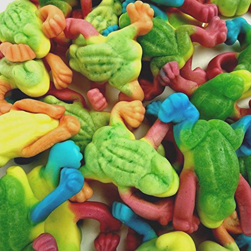 Gummy Frogs Candy 2.2 Pounds - Fun Reptile & Amphibian Shaped Chewy Sweets for Kids Birthday Parties, Halloween Treats & Movie Night Snacks