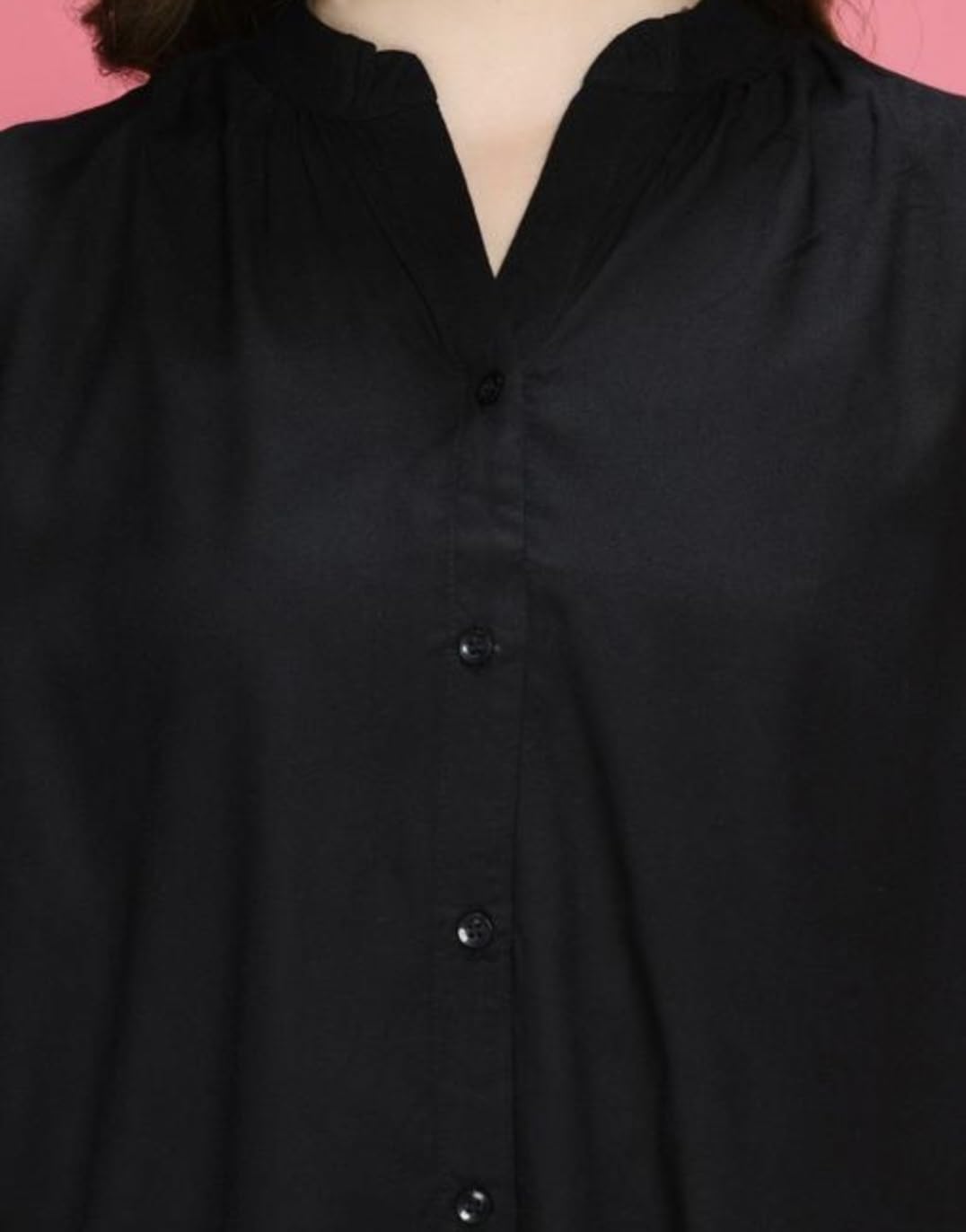 RR Fashion House Women's Sleeveless Solid Casual Top - Button Front Shirt for Everyday Wear | Perfect for Office, Outings & Summer Outfits