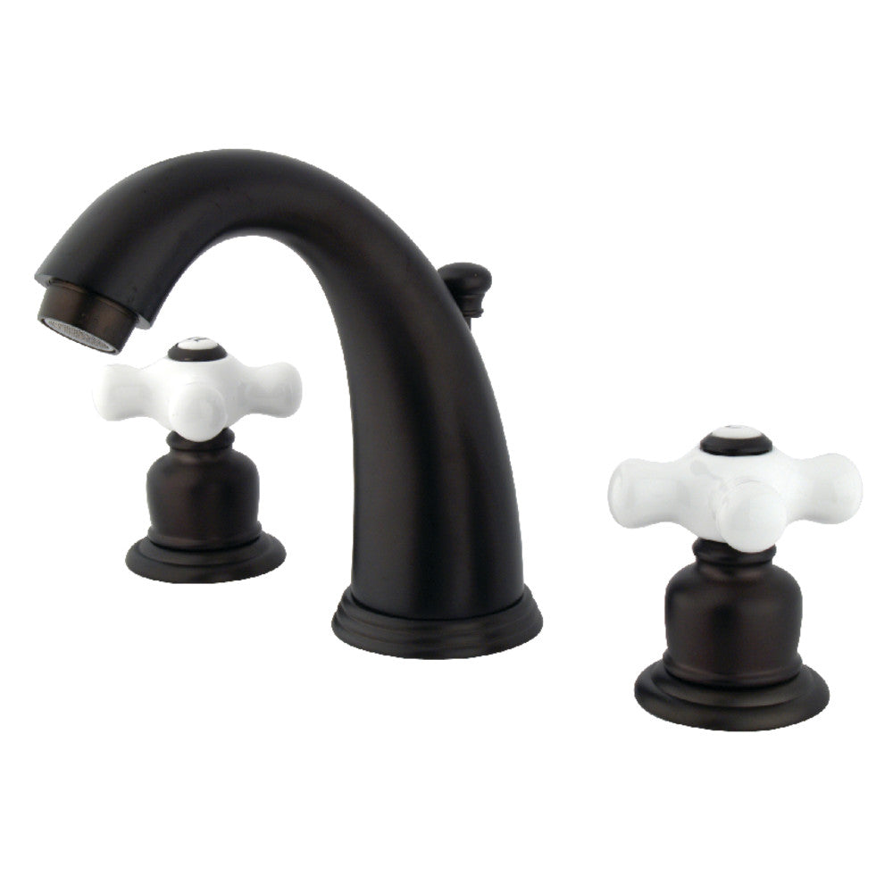 Kingston Brass GKB982PX Widespread Bathroom Faucet - 8 Inch Centerset, Oil Rubbed Bronze Finish, High Arc Spout for Modern Bathrooms - Perfect for Vanity Sinks, Powder Rooms & Guest Baths