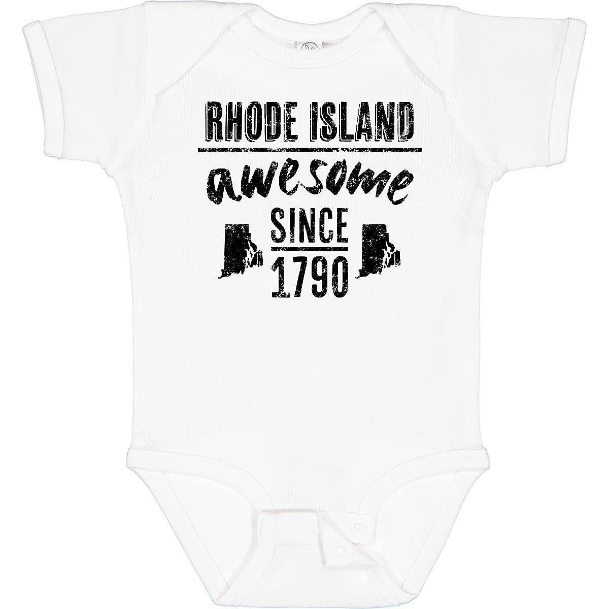Inktastic Rhode Island Awesome Since 1790 Baby Bodysuit - Soft Cotton Infant Onesie for Boys & Girls - Perfect for Family Outings, Photo Shoots & State Pride