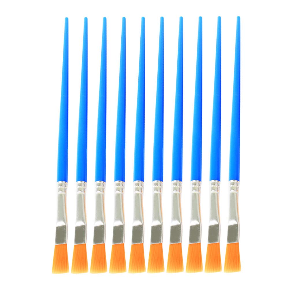 Exceart 50pcs Oil Painting Brush Set - Nylon Artist Brushes for Kids & Students - Perfect for Canvas & Watercolor Painting