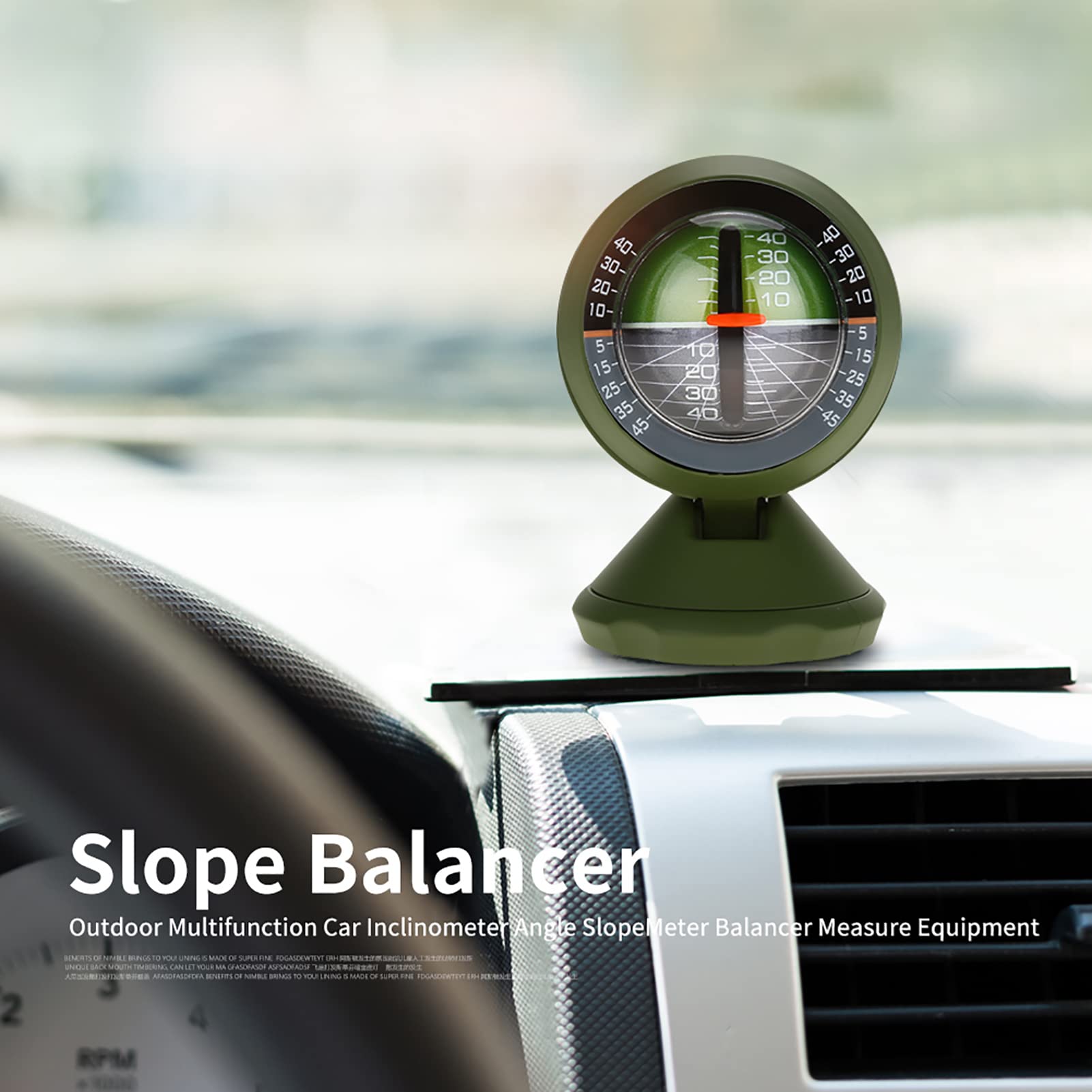 Digital Car Inclinometer - Adjustable Vehicle Clinometer with Compass for Off-Roading, 4x4, SUV & Truck Adventures | Accurate Slope & Tilt Measurement