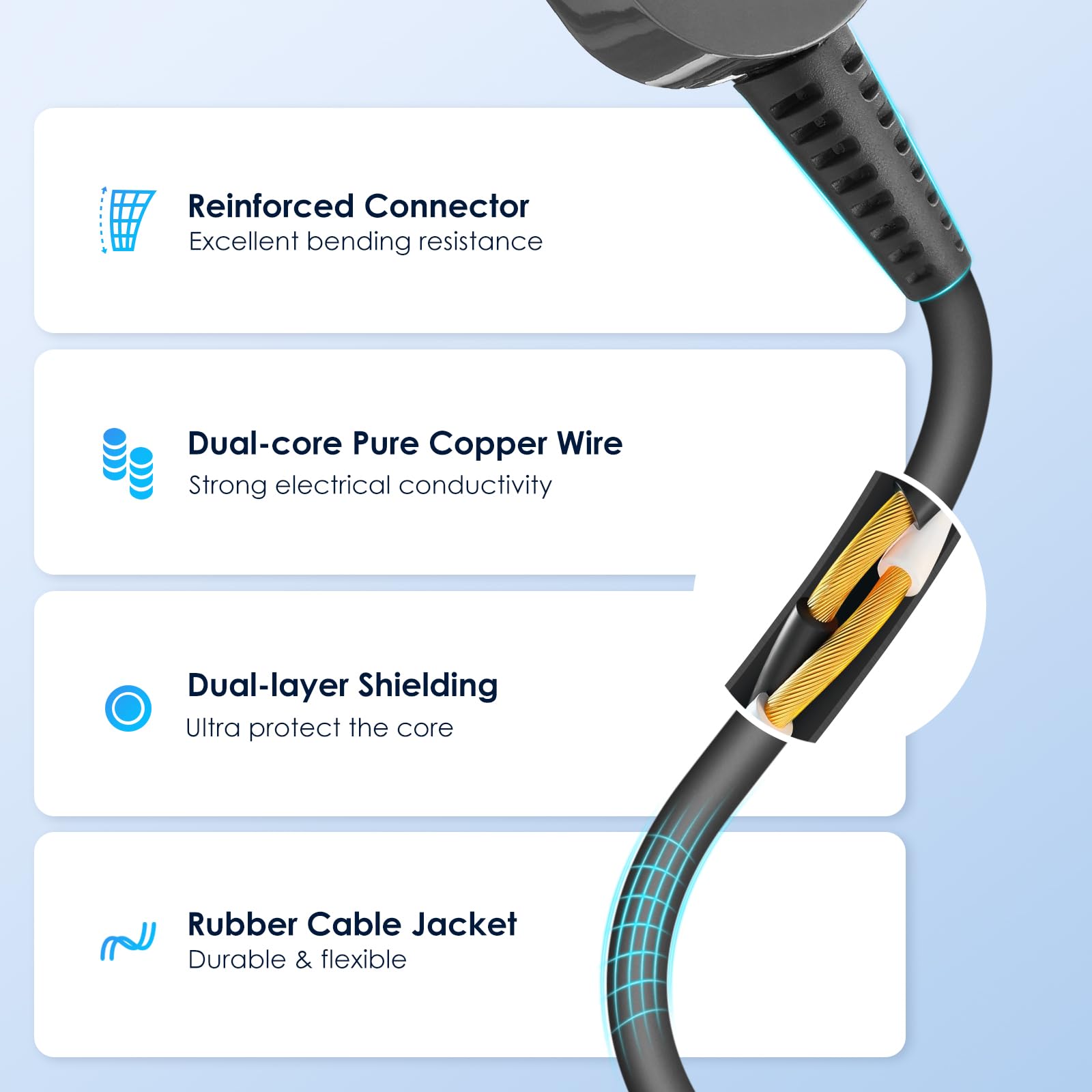 Dyson Hair Dryer Power Charger Cable - 110V Replacement Cord & Adapter Plug for Dyson Supersonic Dryer - Fast Charging Accessory Kit for Home & Salon Use